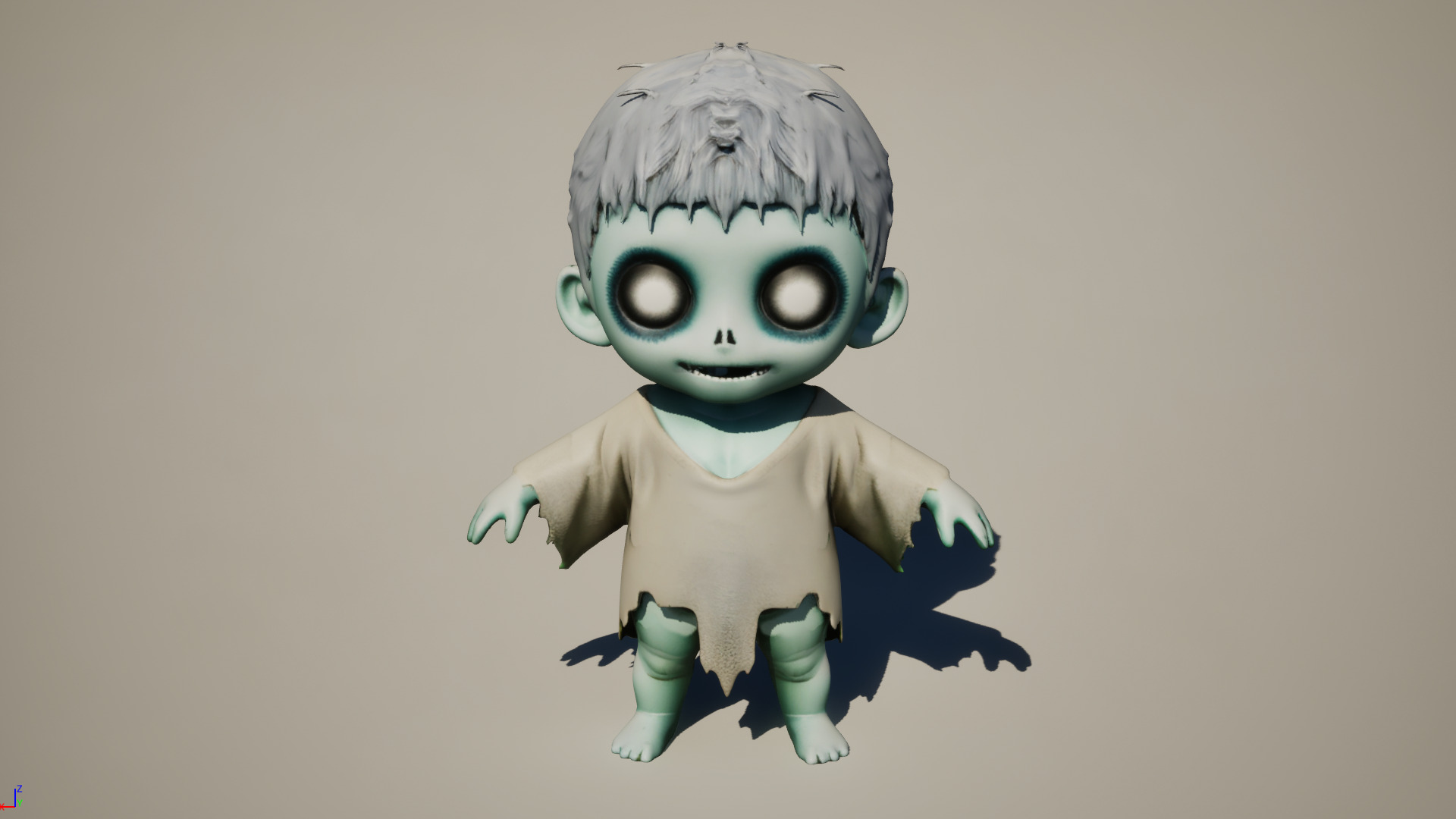 Ghoul Character Pack Low-poly 3D model_24