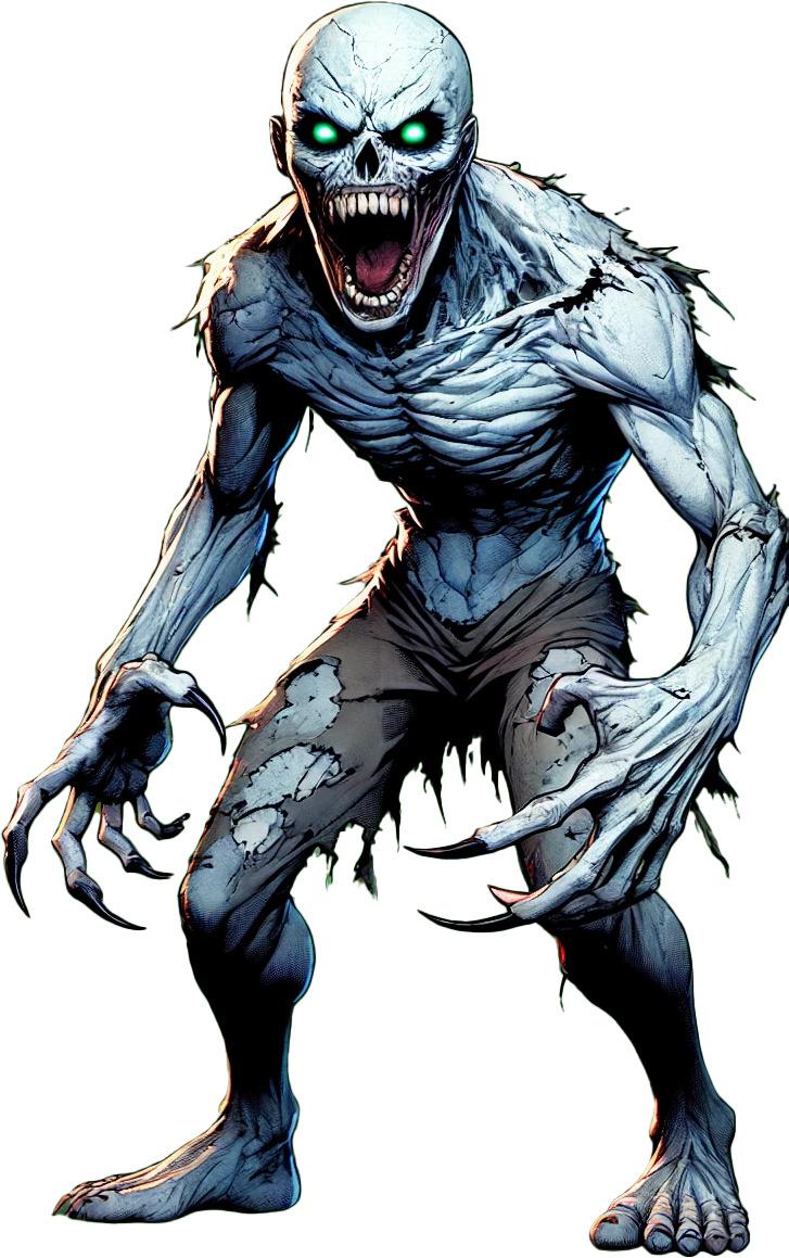 Ghoul Character Pack Low-poly 3D model_9