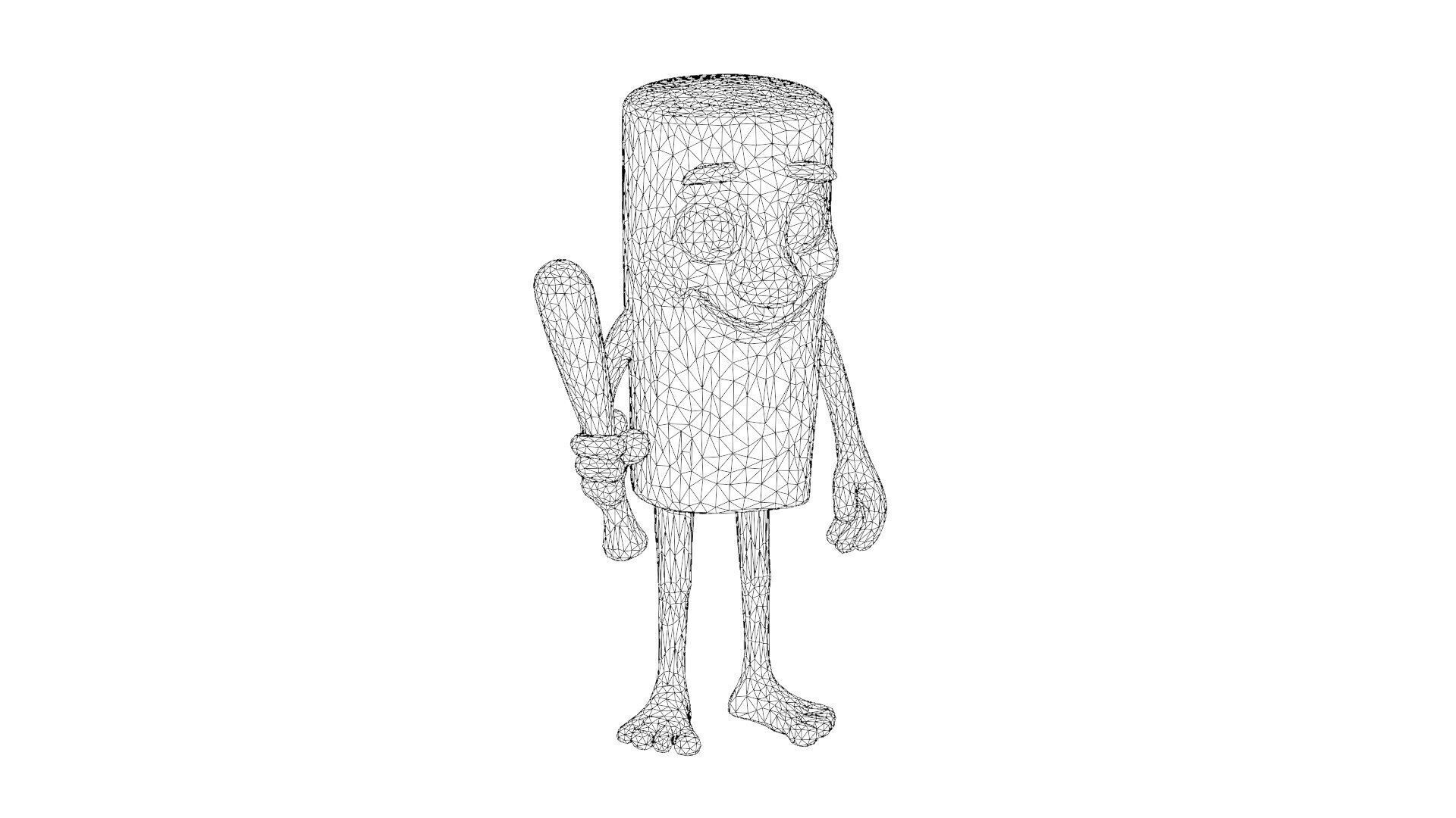 Italian Brainrot Characters Low-poly 3D model_3