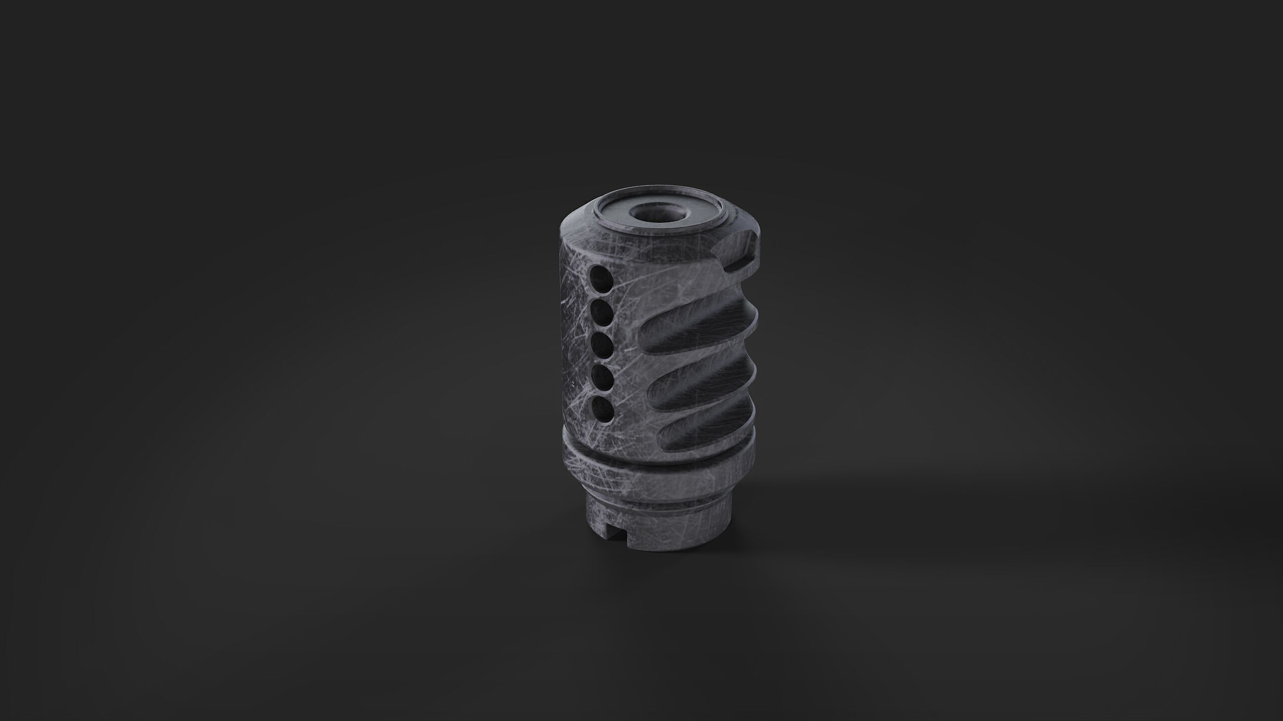 muzzle brake  vol7 3D model_1