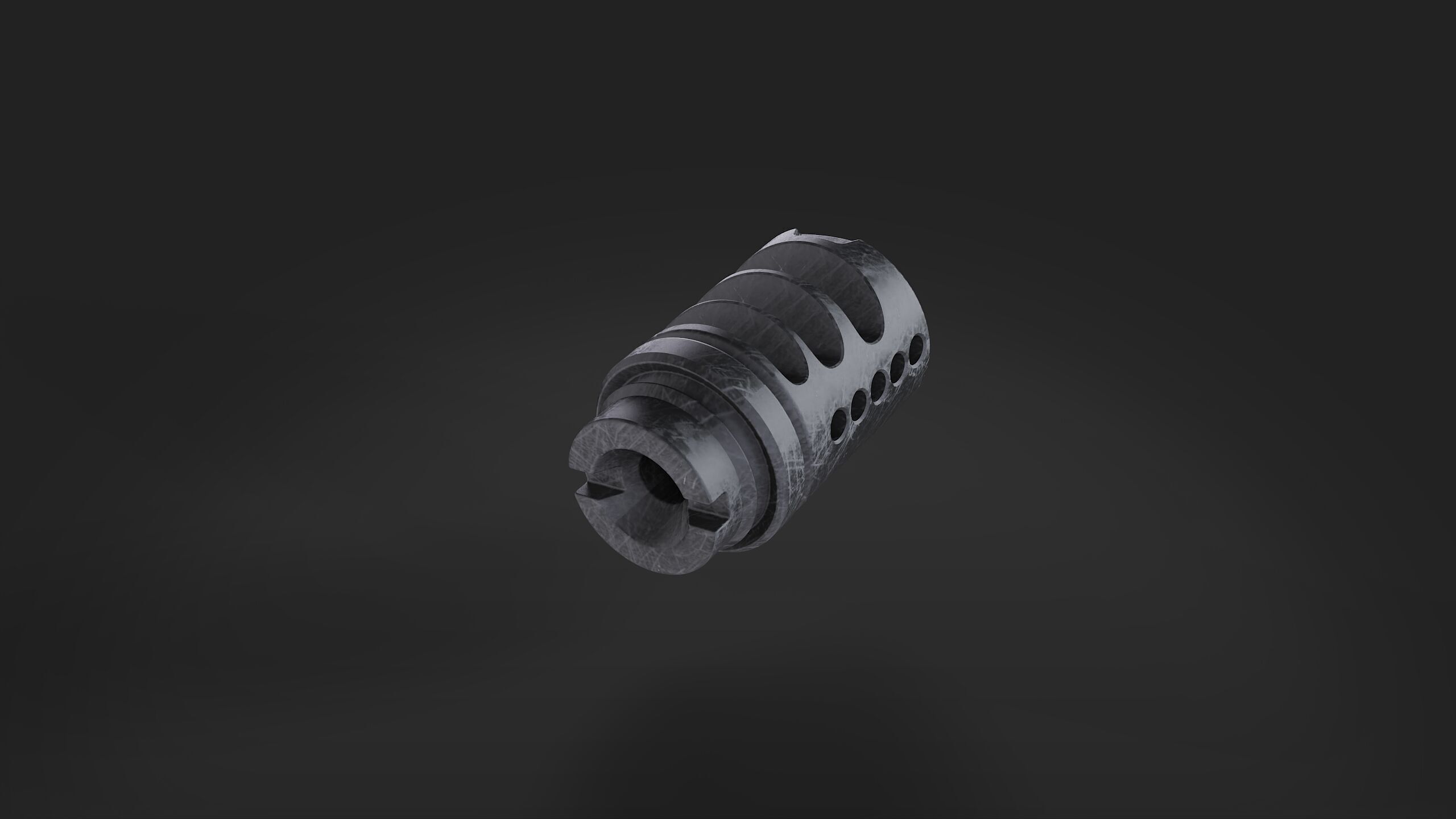 muzzle brake  vol7 3D model_5