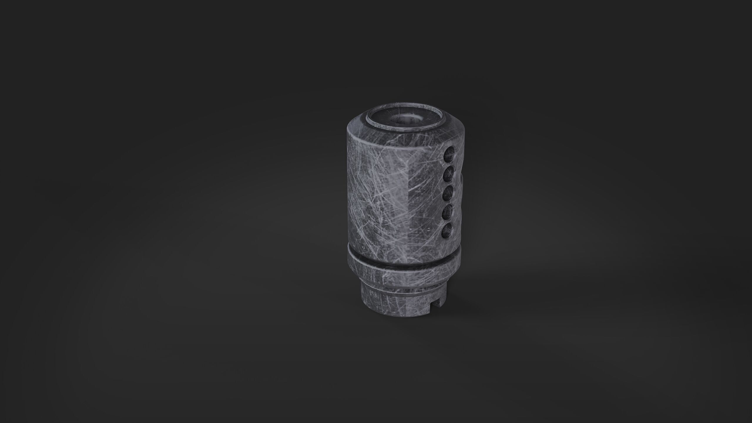 muzzle brake  vol7 3D model_2