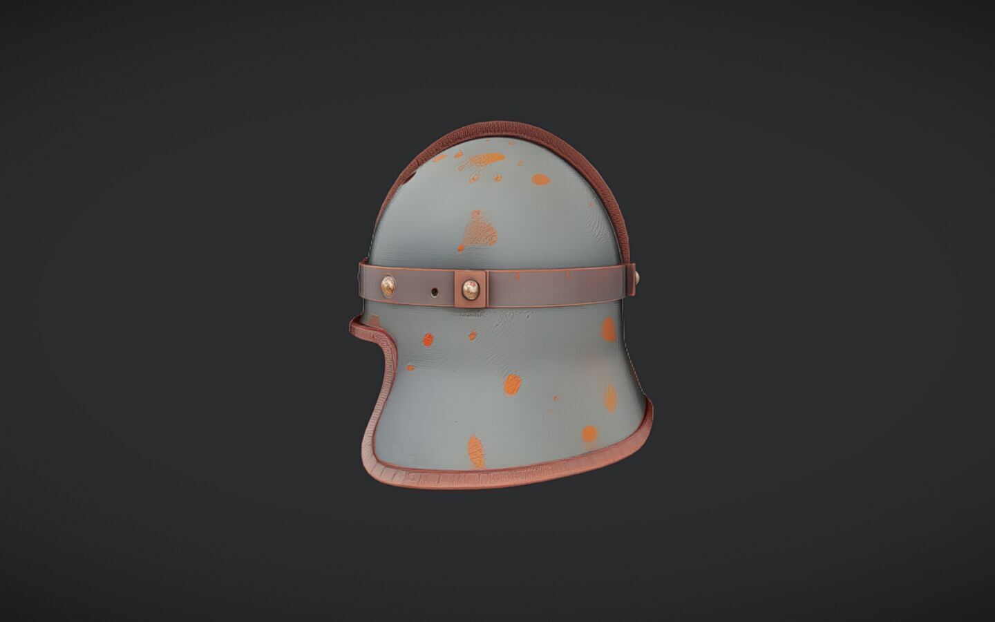 medieval knight helmet 3D model_31