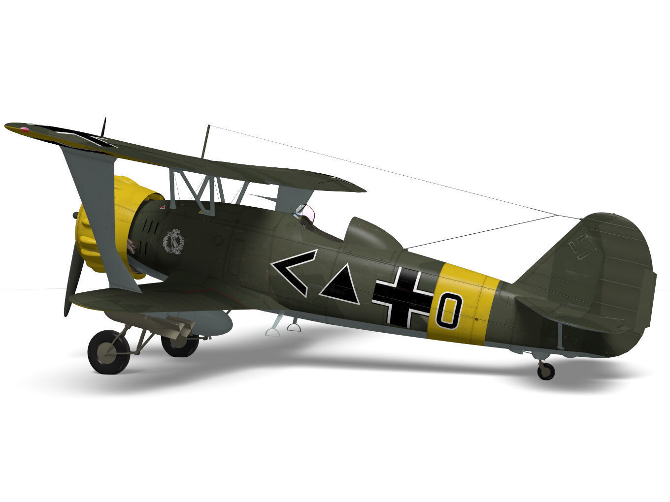 Henschel Hs123 3D model_6