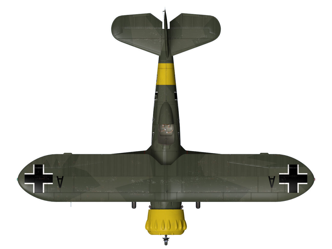 Henschel Hs123 3D model_10