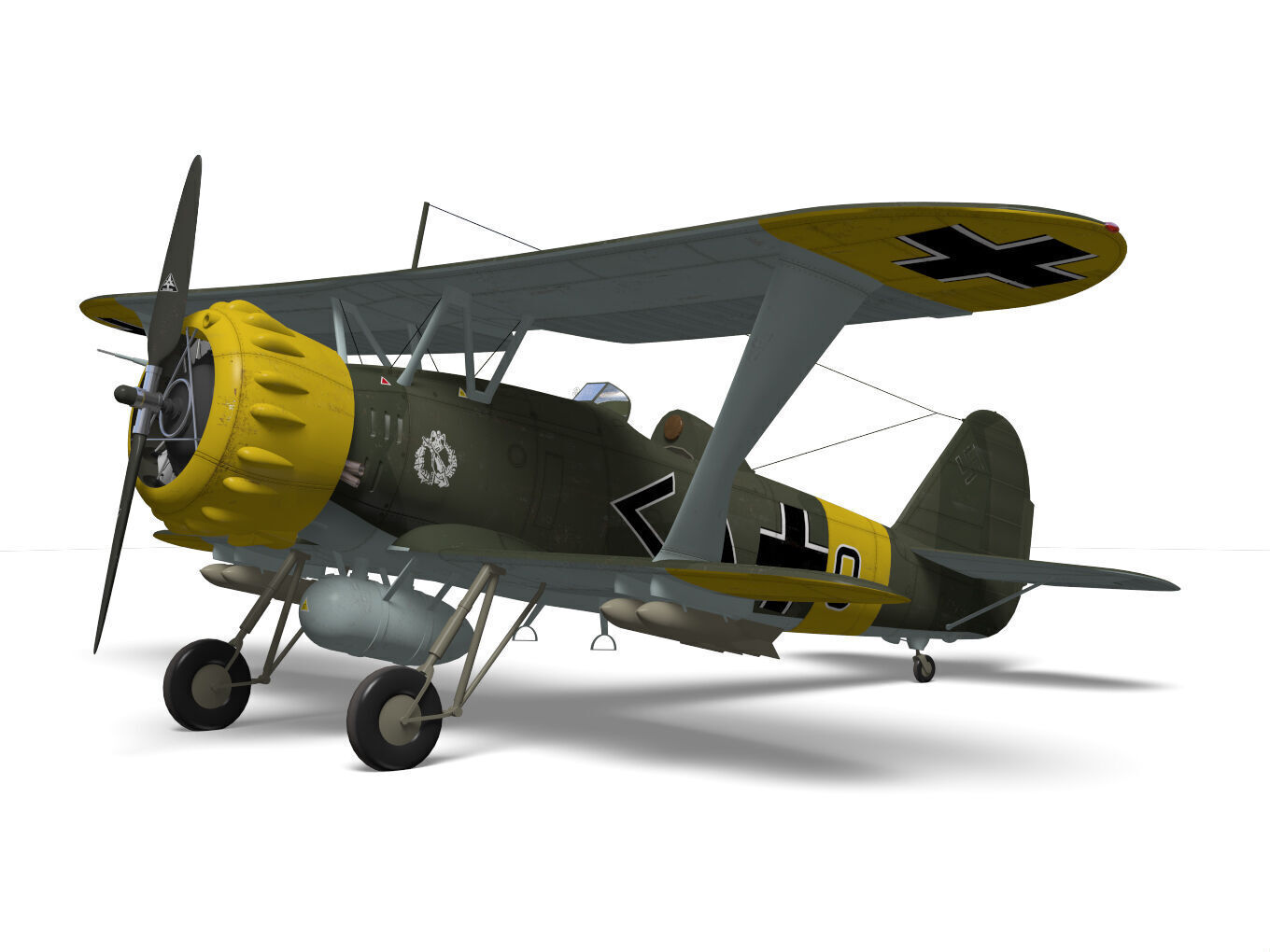 Henschel Hs123 3D model_5