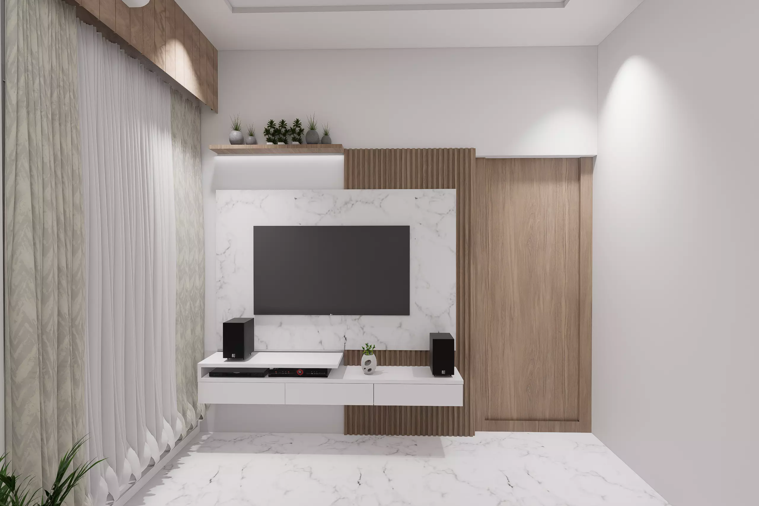 1bhk interior work 3D model_0