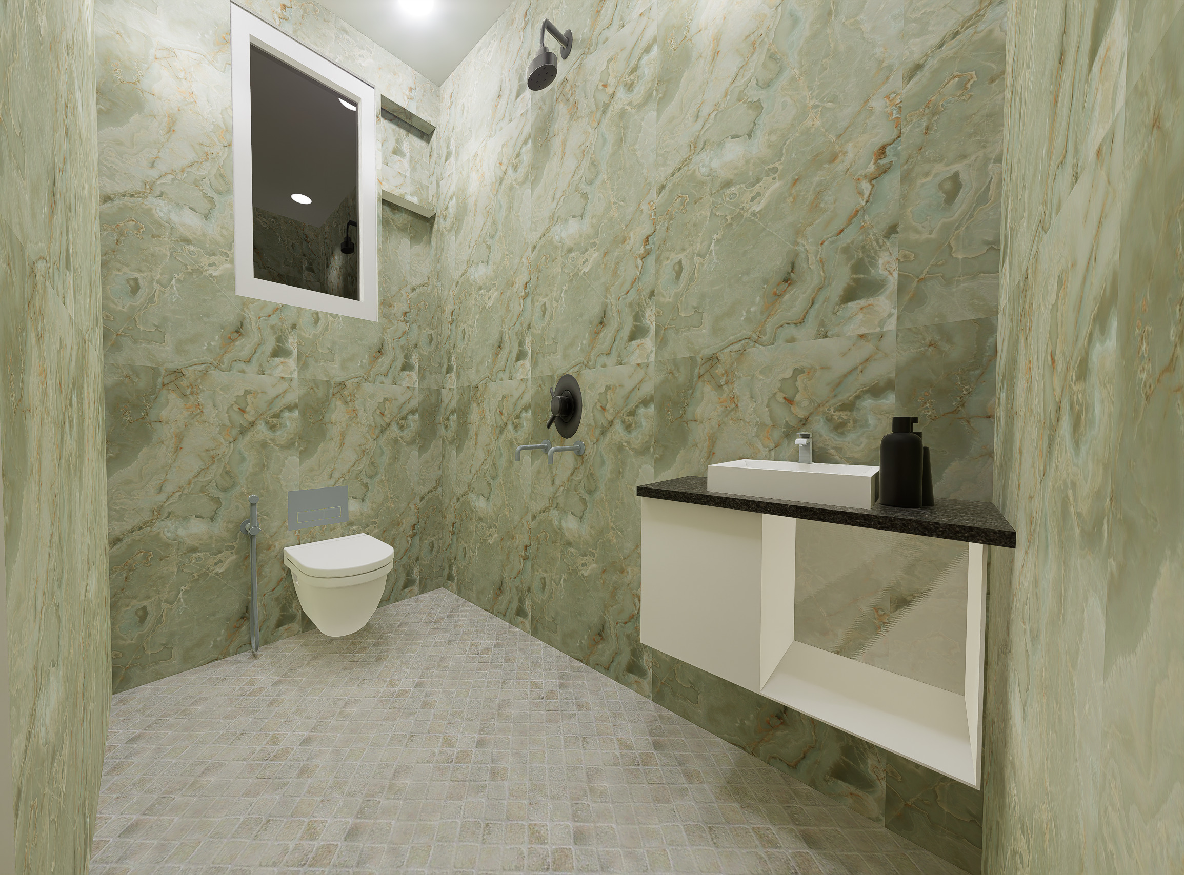 1bhk interior work 3D model_10