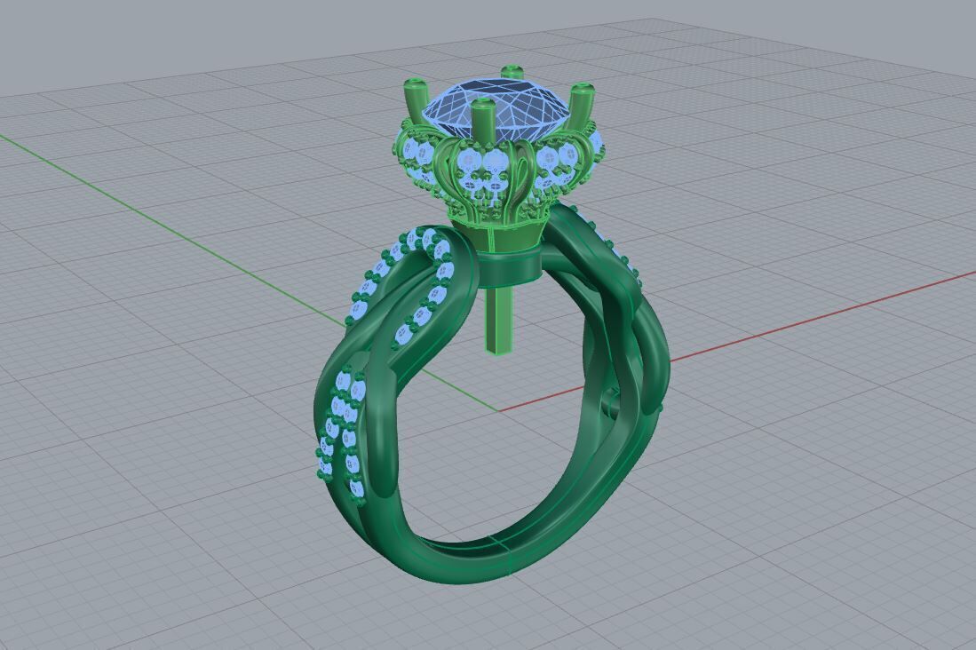 Nice ring 04 3D print model_2
