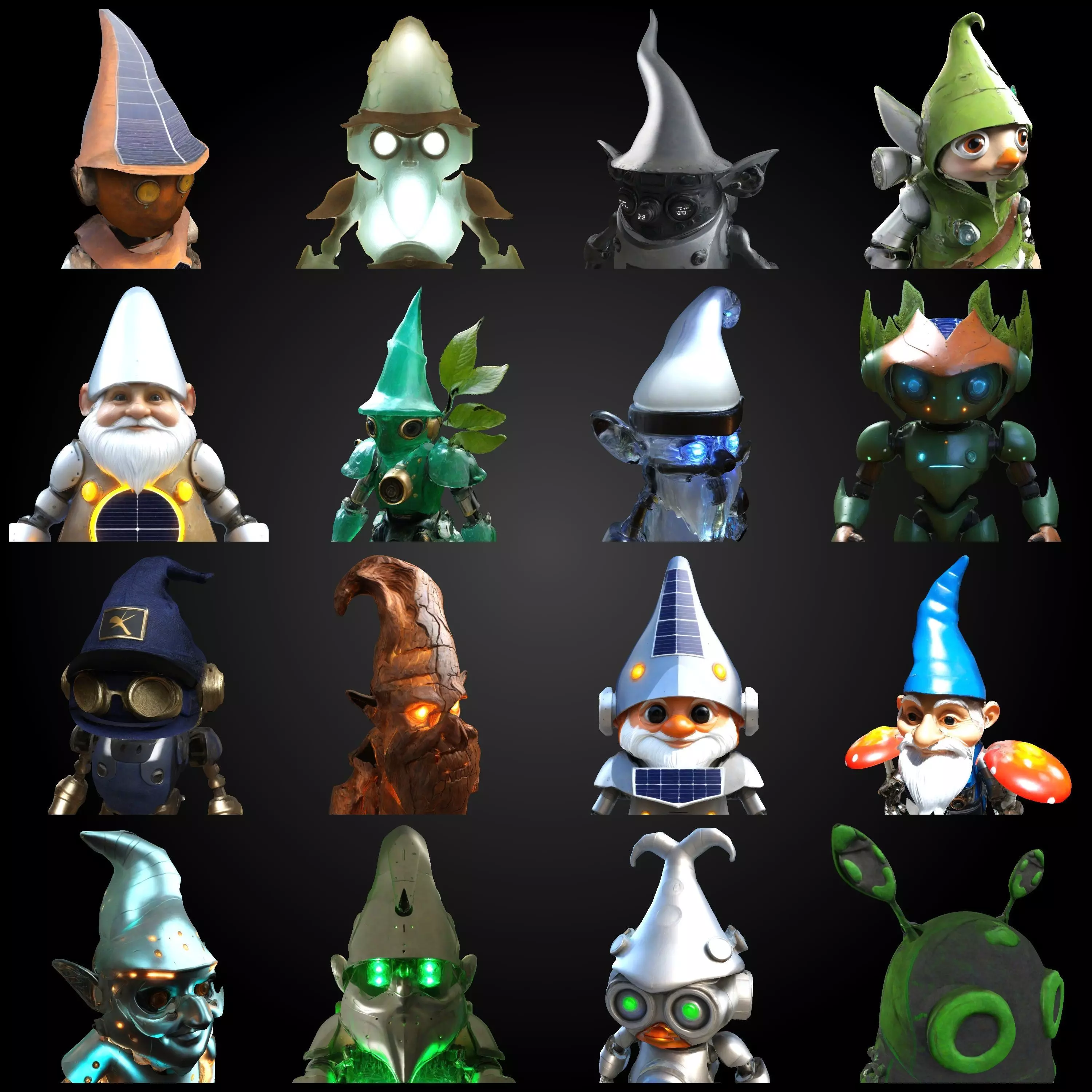 RoboGnome Guardians Collection 3D print model_0