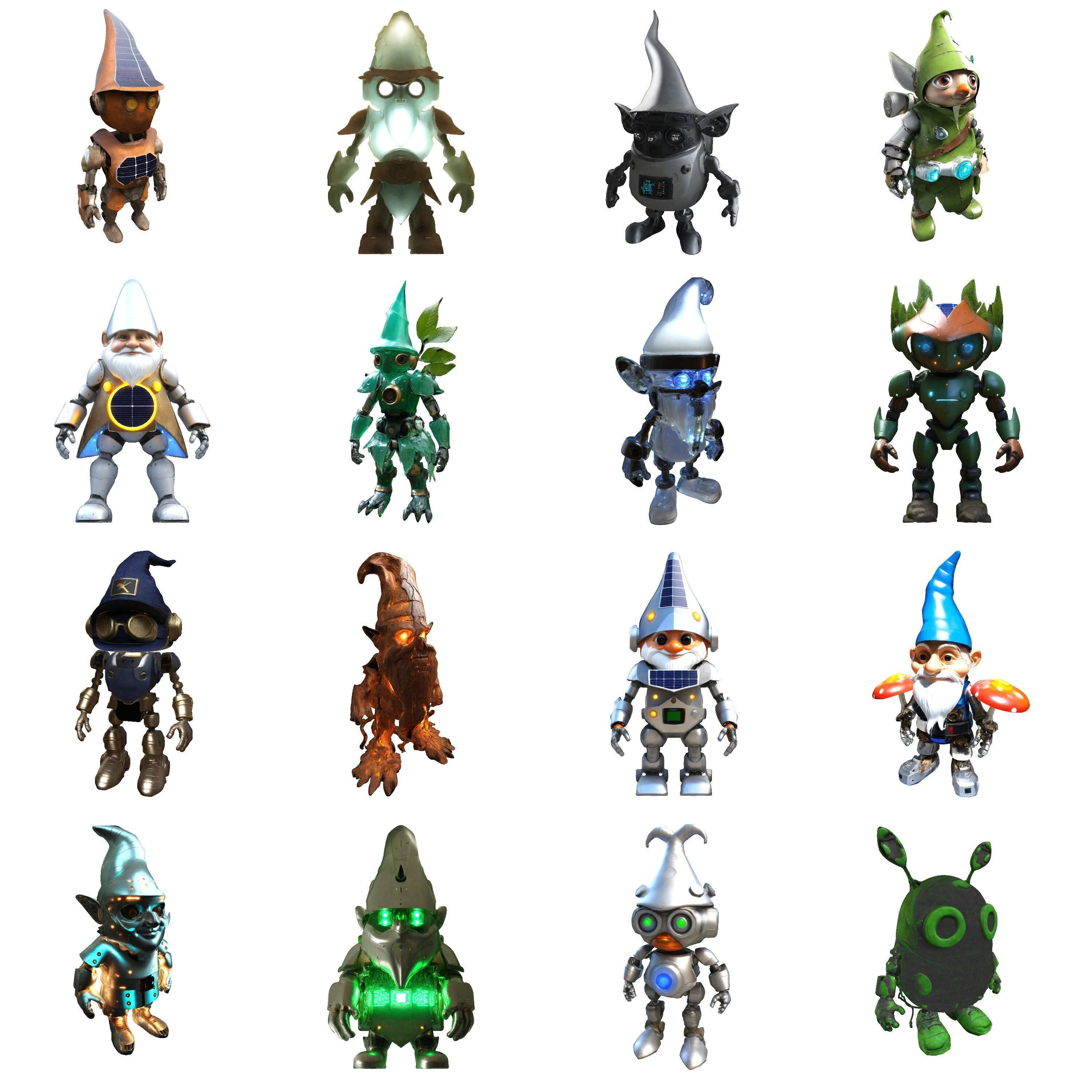 RoboGnome Guardians Collection 3D print model_1