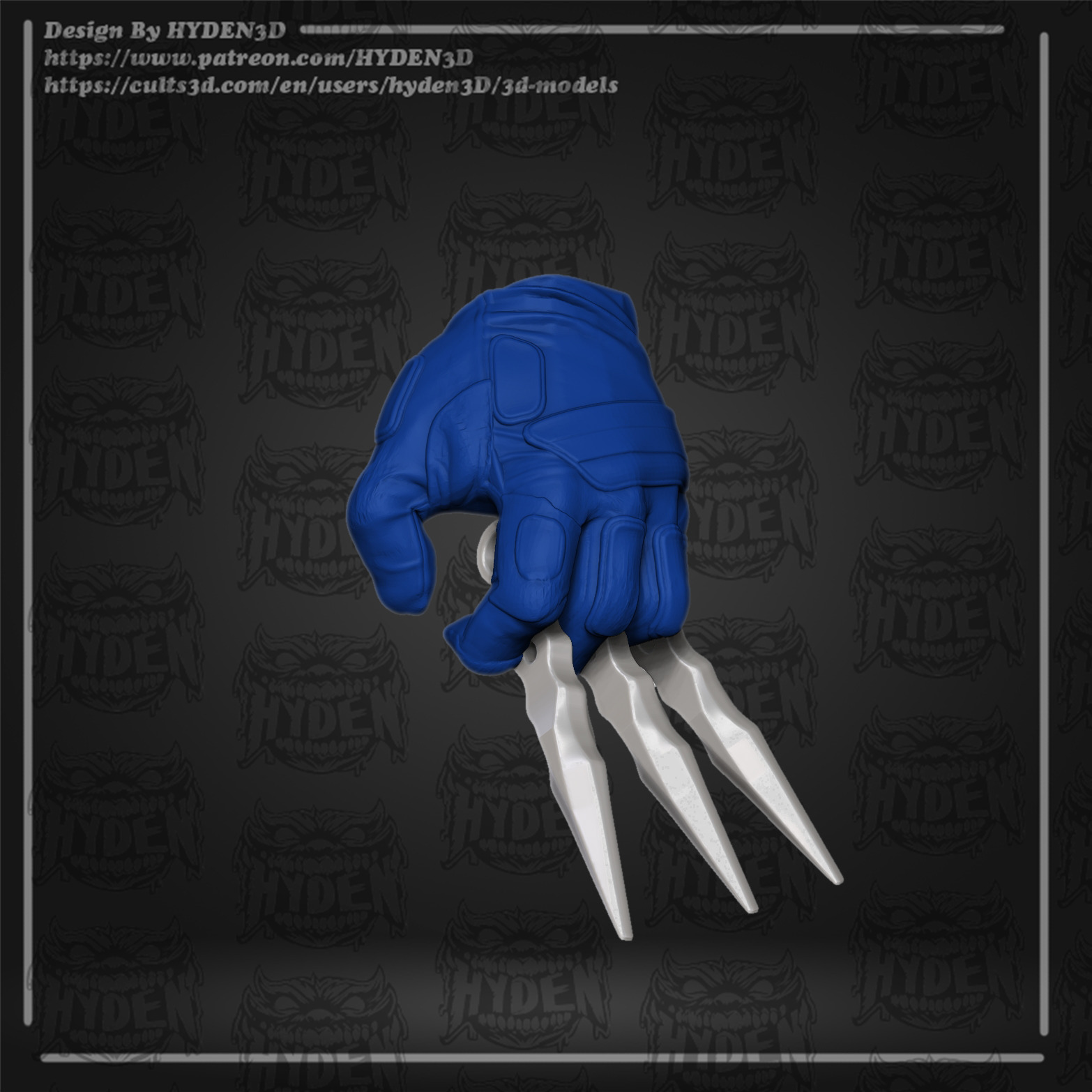 bullseyes head and armor 3D print model_8