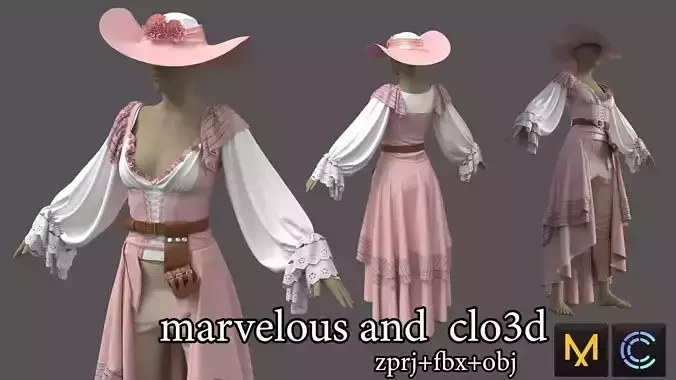 Gaming clothes at Marvelous Designer