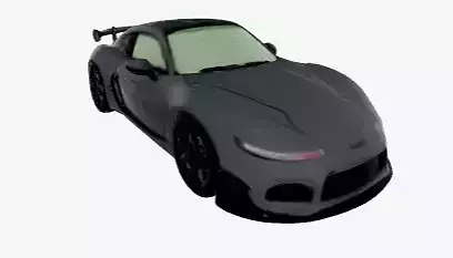 Realistic Car for games Low-poly 3D model
