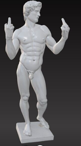 Greek Statue Male Hand Gesture 3D Printable STL FBX OBJ GLB 3D print model_4