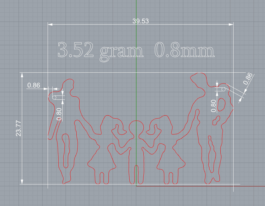 Family pendant 3D print model_7