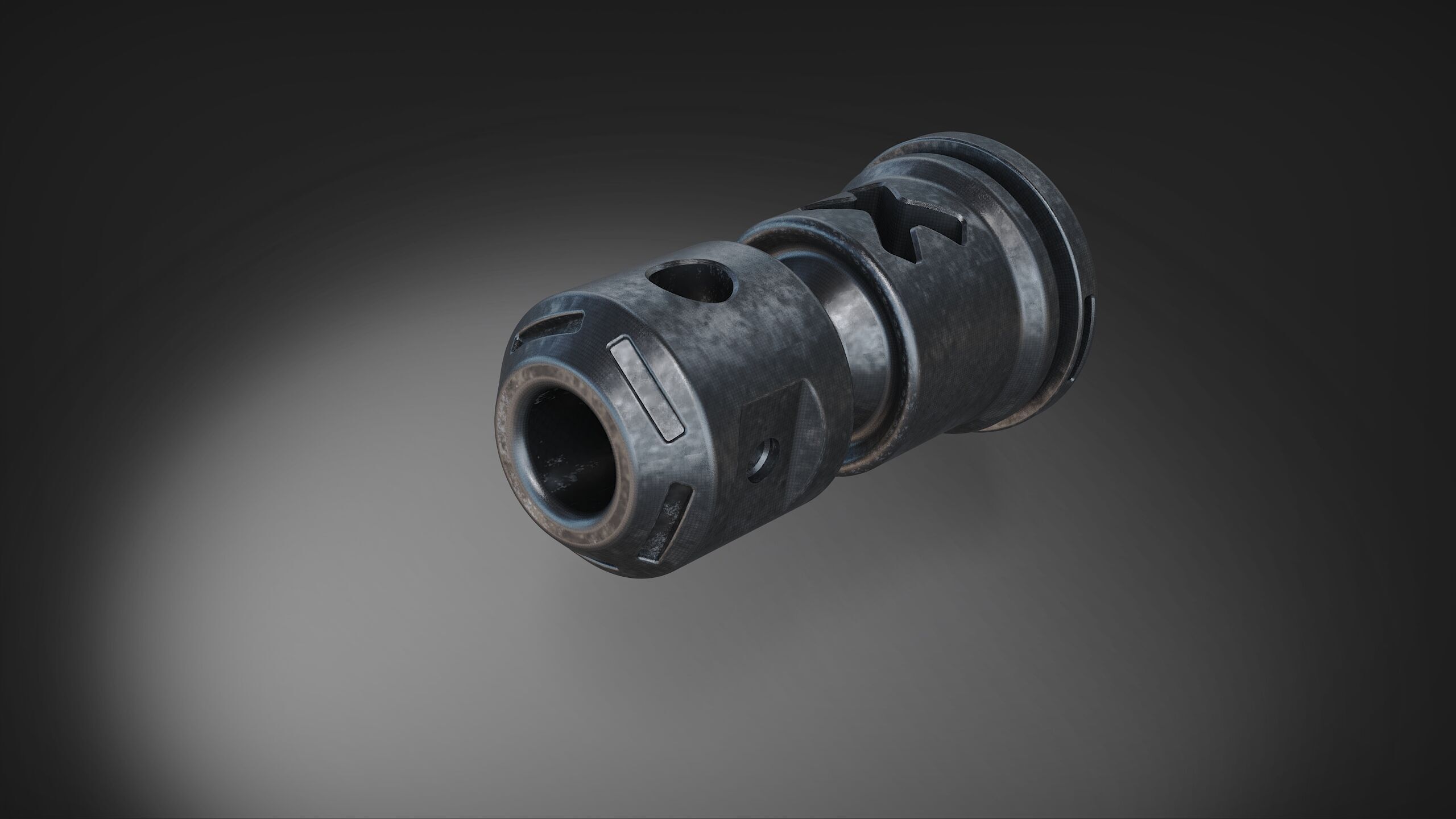 muzzle brake  vol9 3D model_7