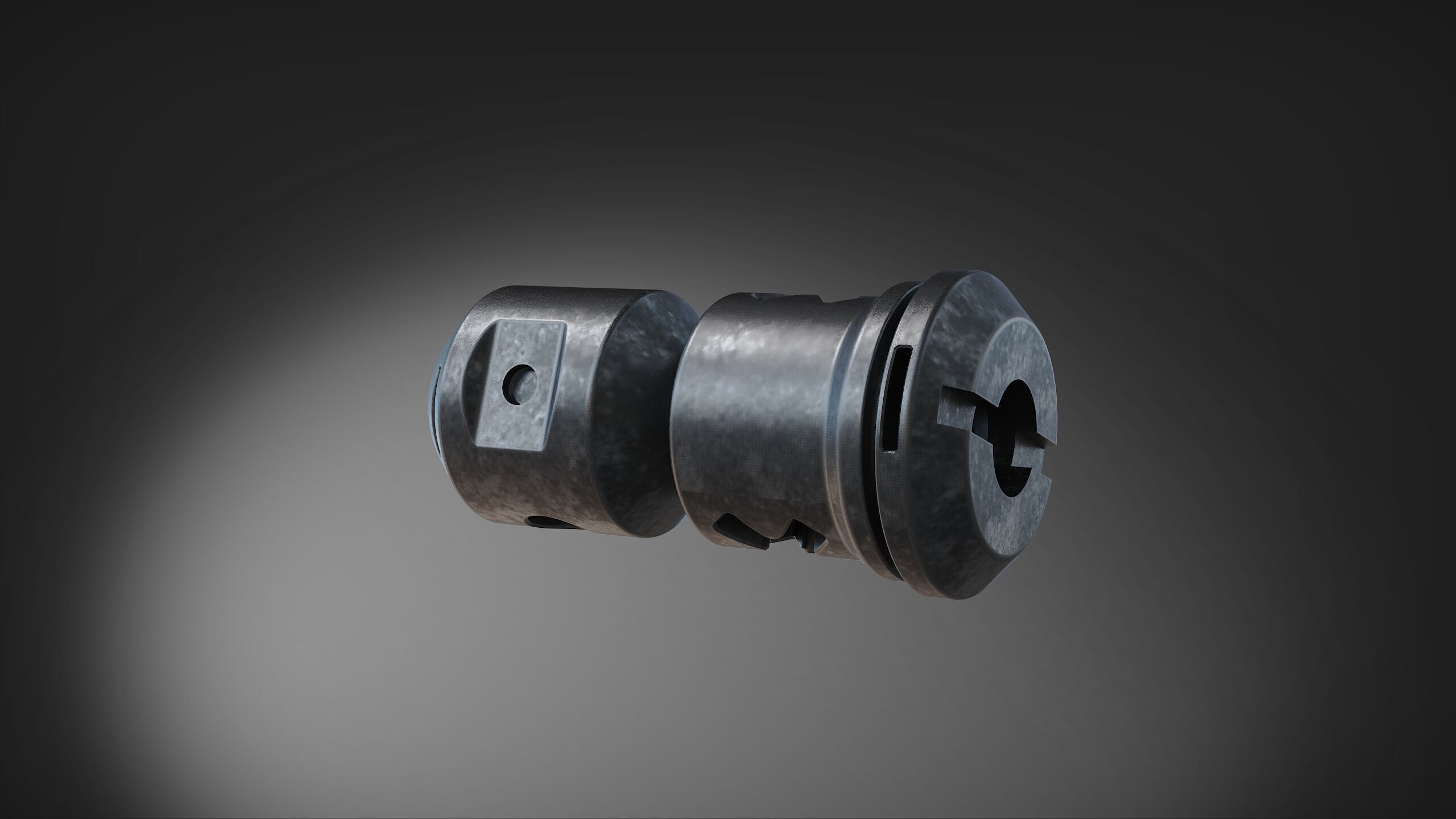 muzzle brake  vol9 3D model_4