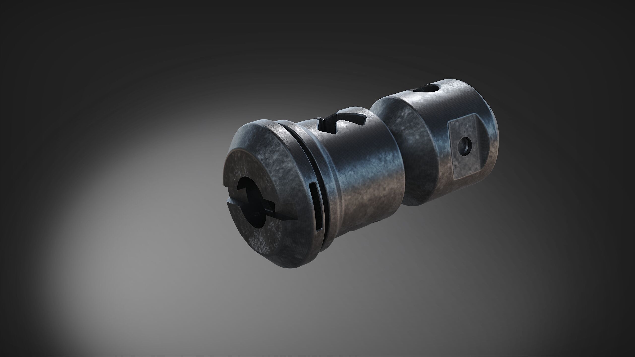 muzzle brake  vol9 3D model_5