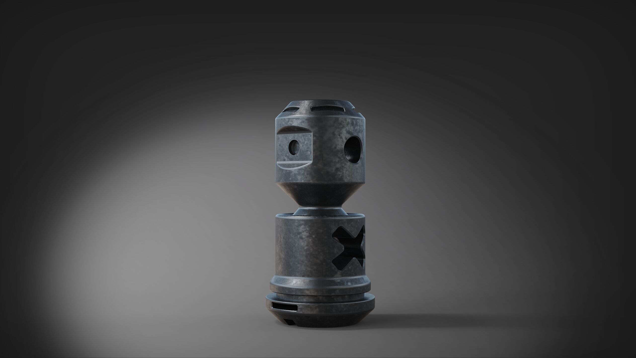 muzzle brake  vol9 3D model_2