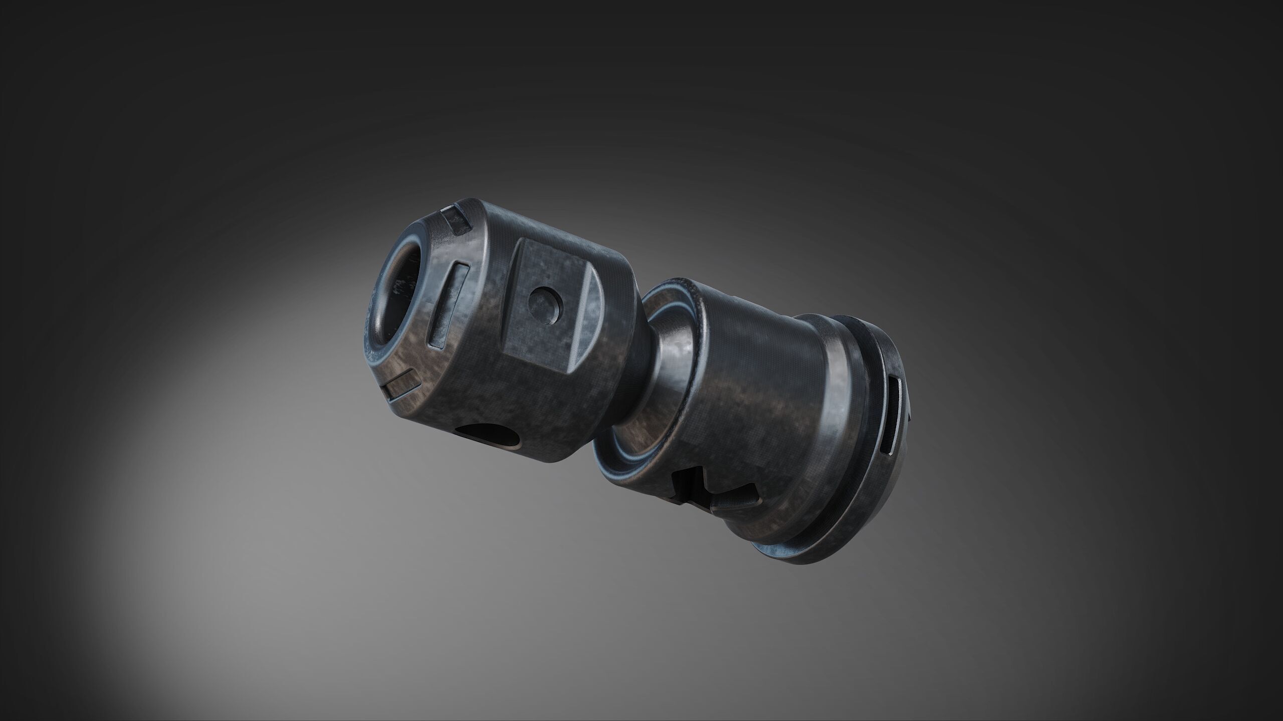 muzzle brake  vol9 3D model_3