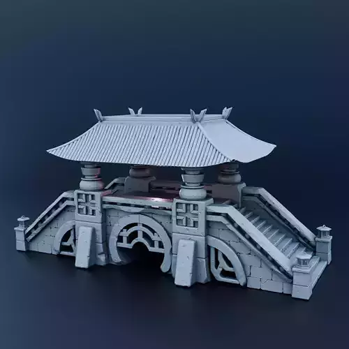 Japanese bridge 3D print model