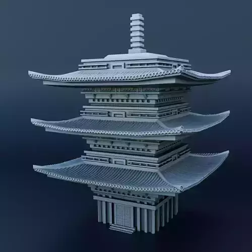 Japanese house 3D print model