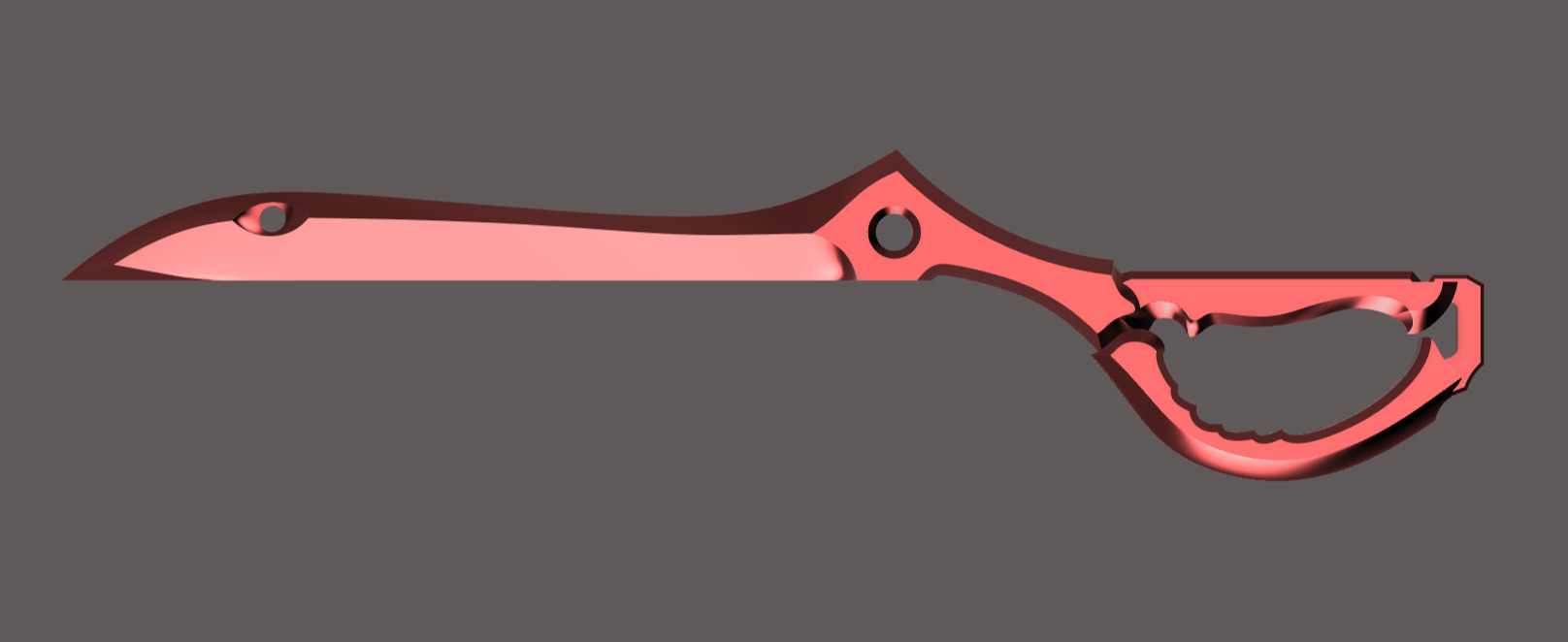 Kill la Kill - Ryuko Matoi scissor blade 3D print model_3