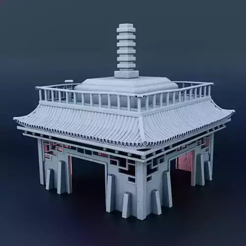 Japanese house 3D print model