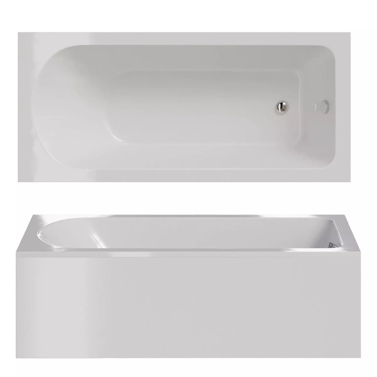 Acrylic bathtub C-Bath Geba 3D model