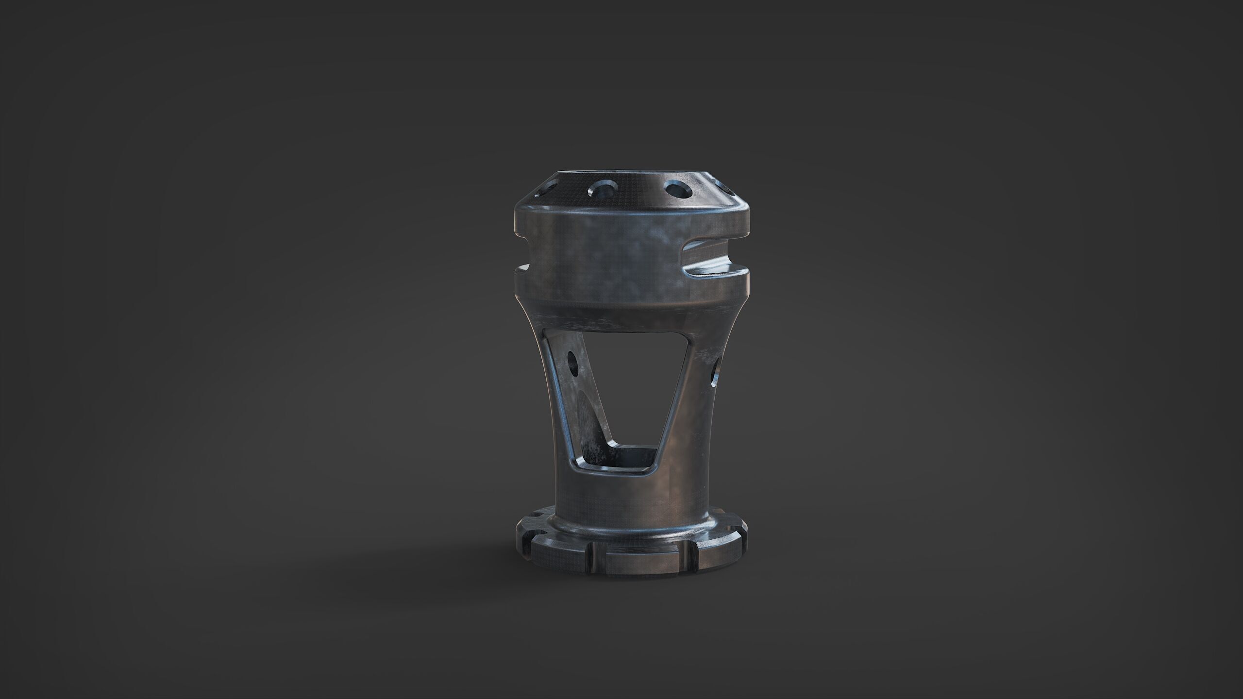 muzzle brake vol10 3D model_1