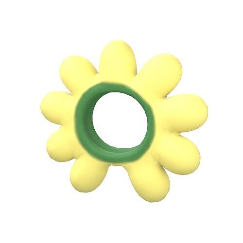Flower Headband v1 002 Low-poly 3D model