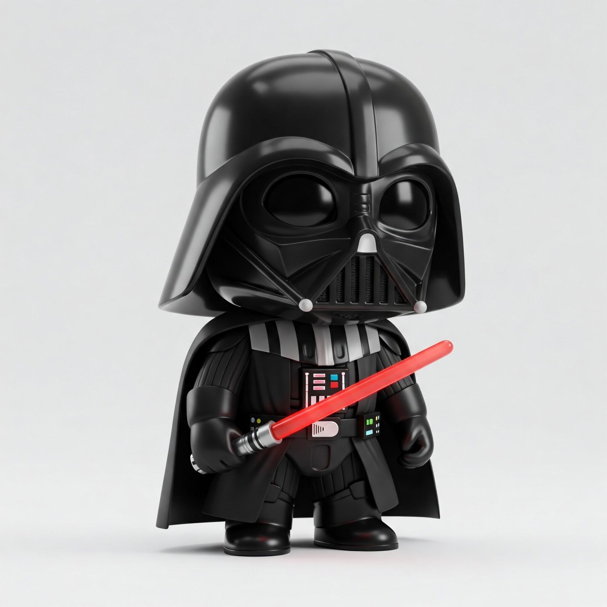 Mini Hero Darth Vader Style Figure 3D Printable STL FBX OBJ GLB 3D print model_5