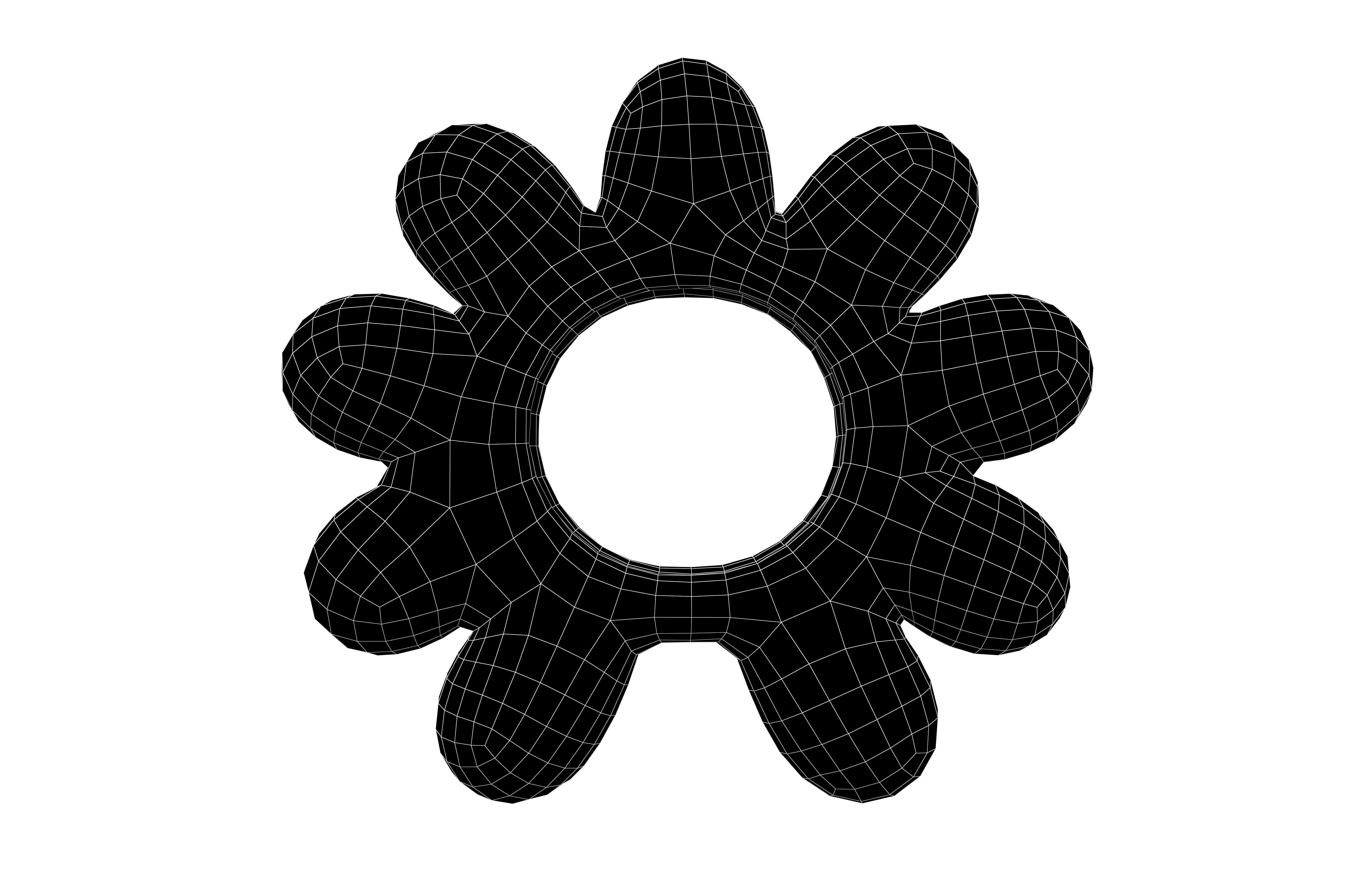 Flower Headband v1 003 Low-poly 3D model_4