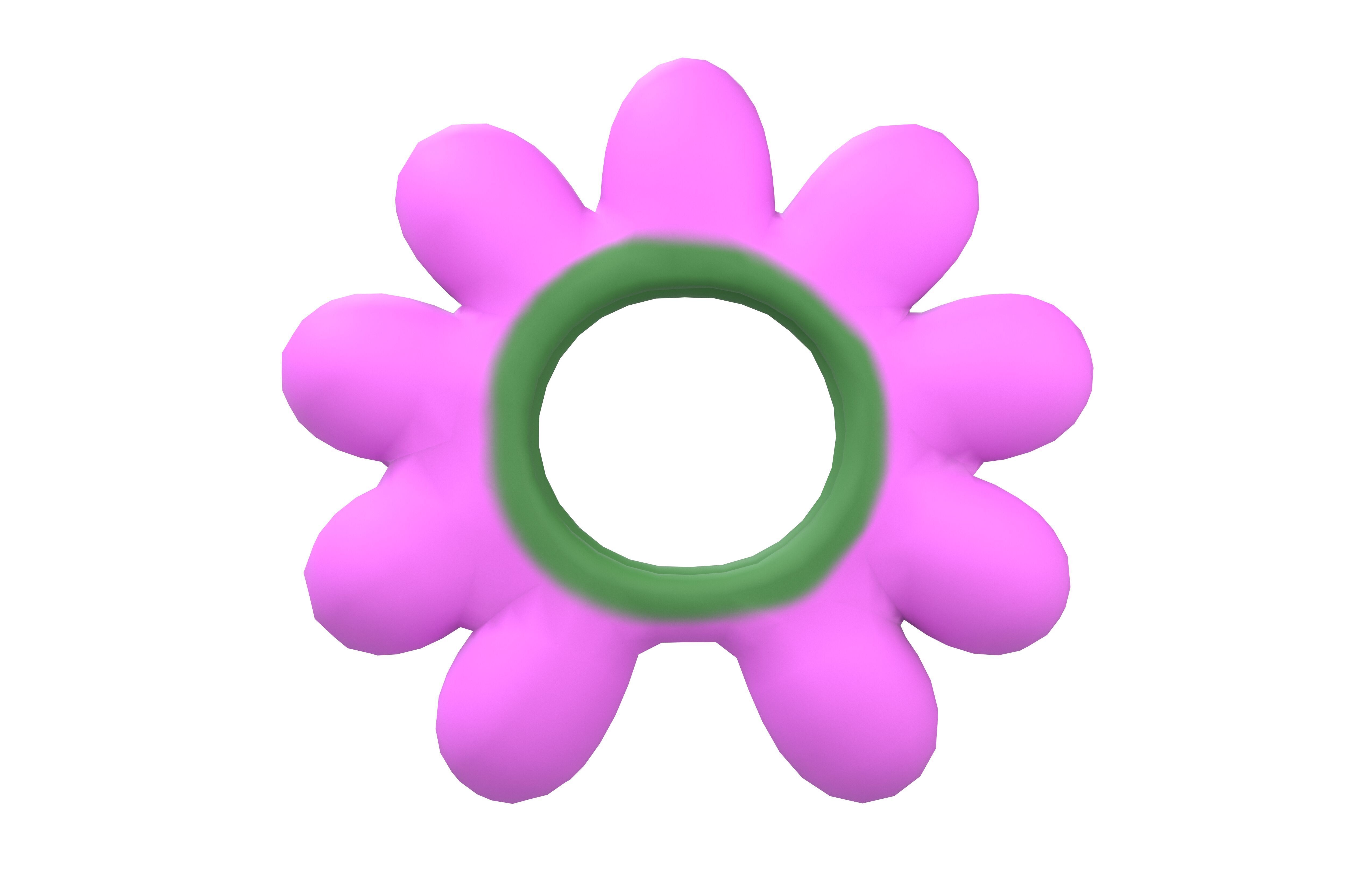 Flower Headband v1 003 Low-poly 3D model_1
