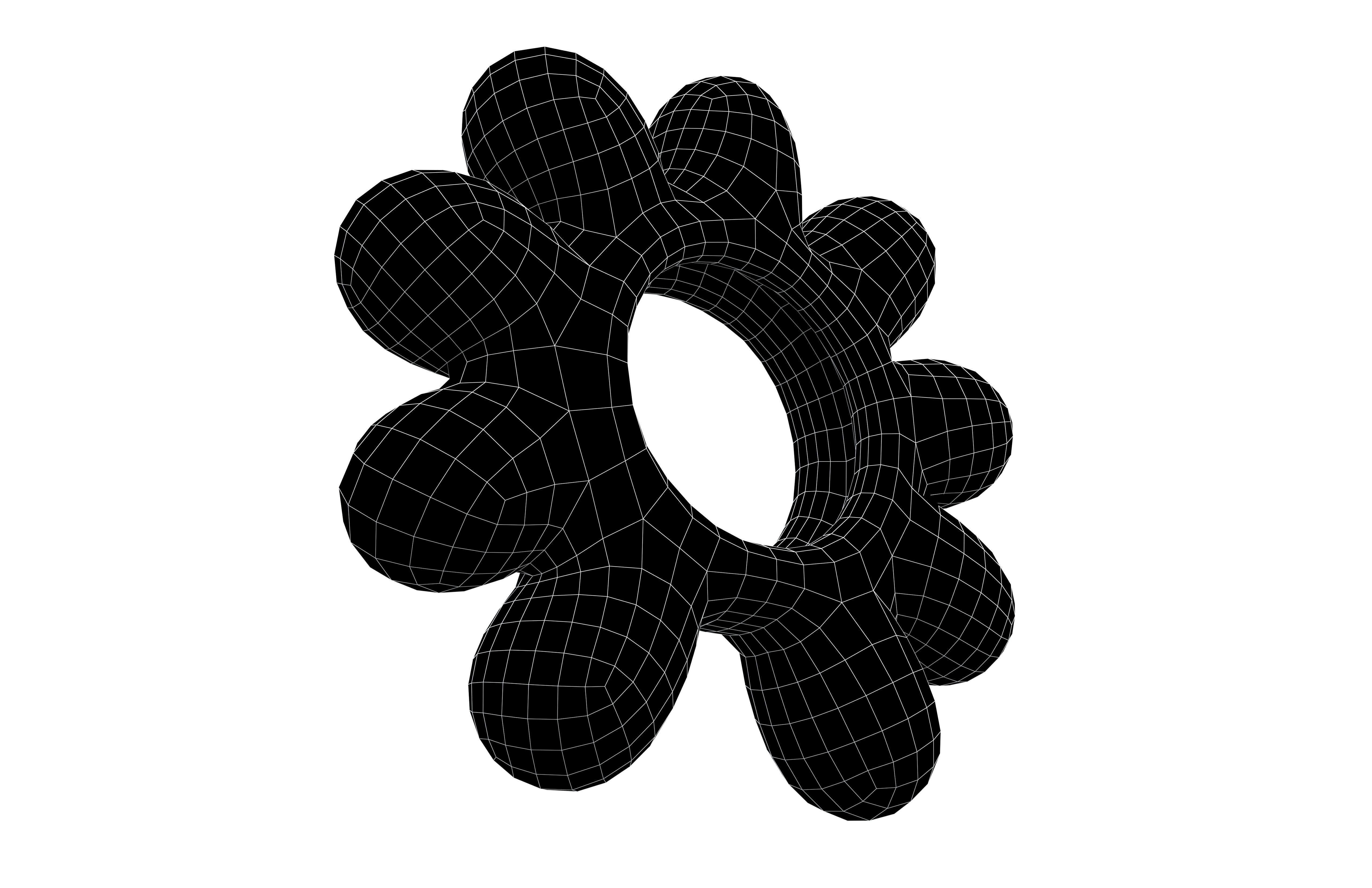 Flower Headband v1 003 Low-poly 3D model_6