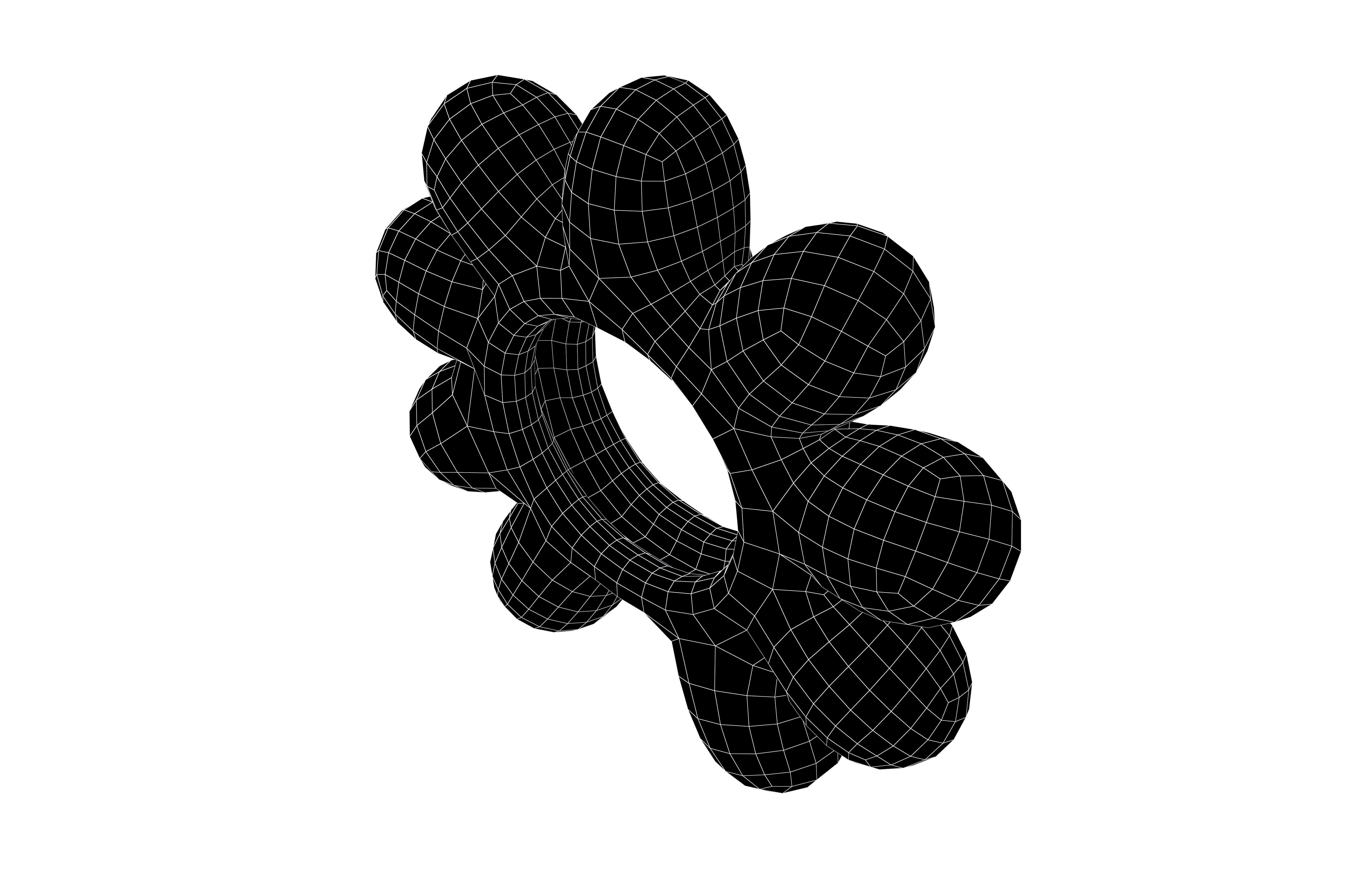 Flower Headband v1 003 Low-poly 3D model_5