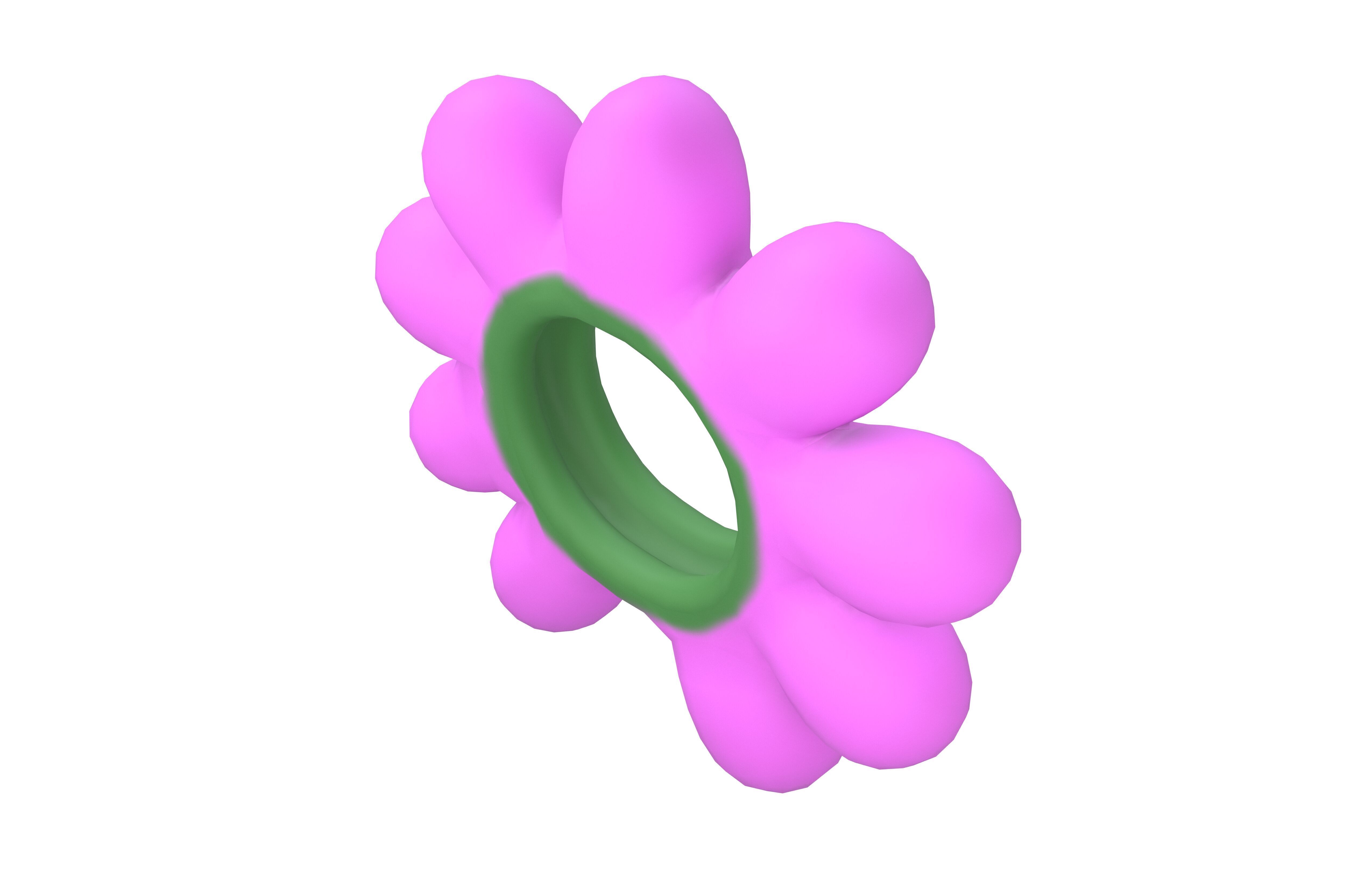 Flower Headband v1 003 Low-poly 3D model_2