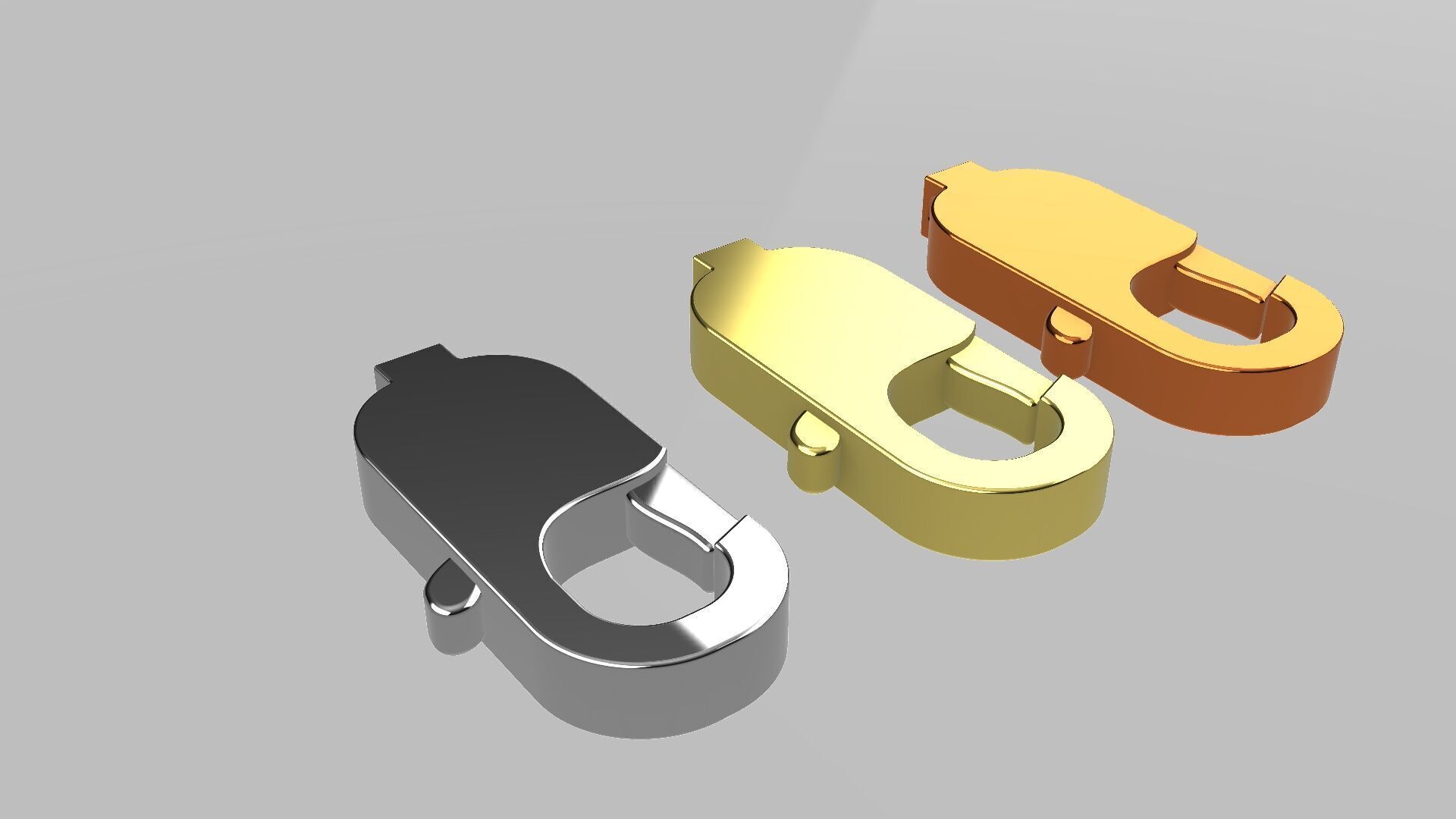 Lobster Clasp 3D Model   3D print model_10