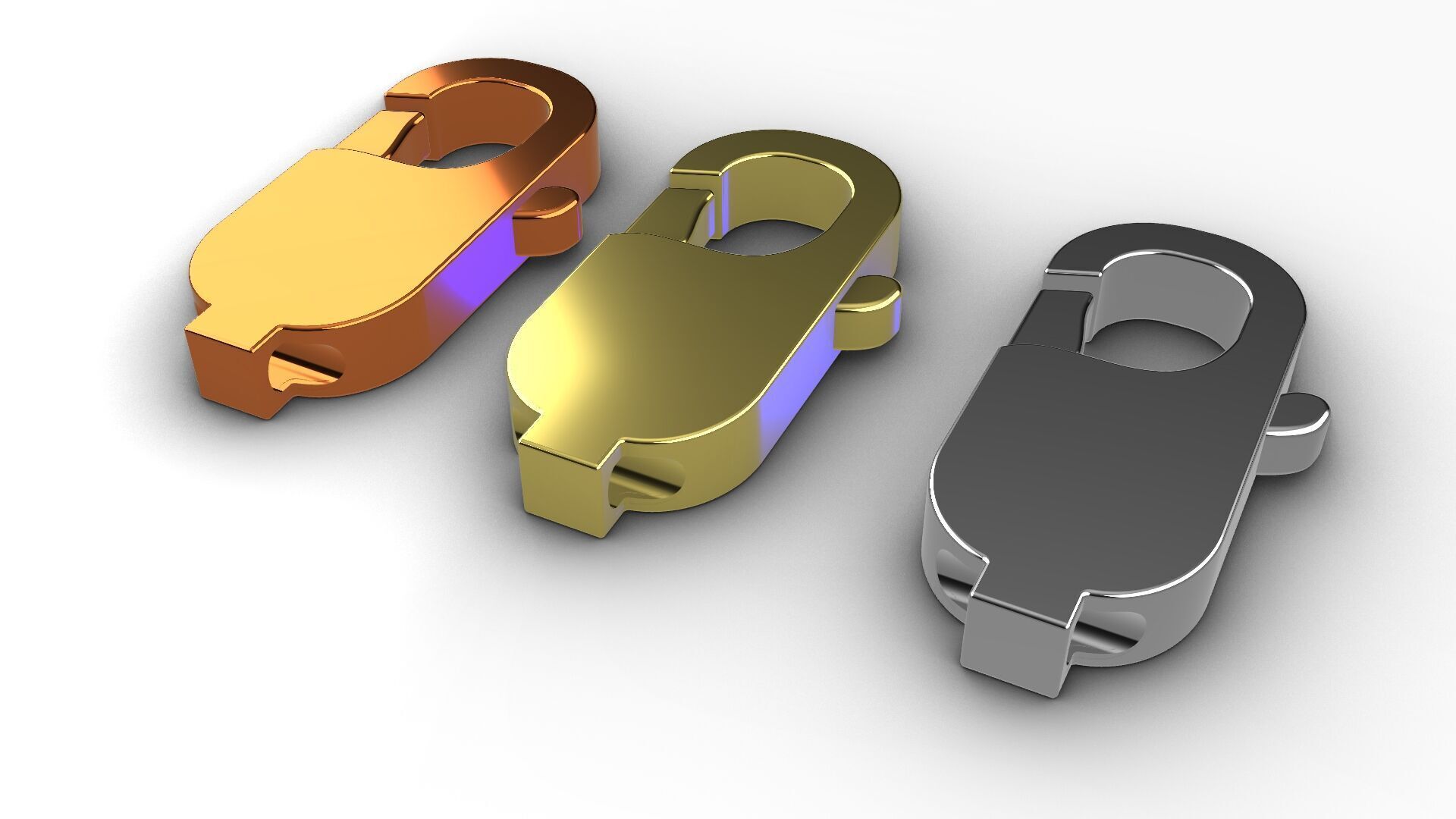 Lobster Clasp 3D Model   3D print model_2