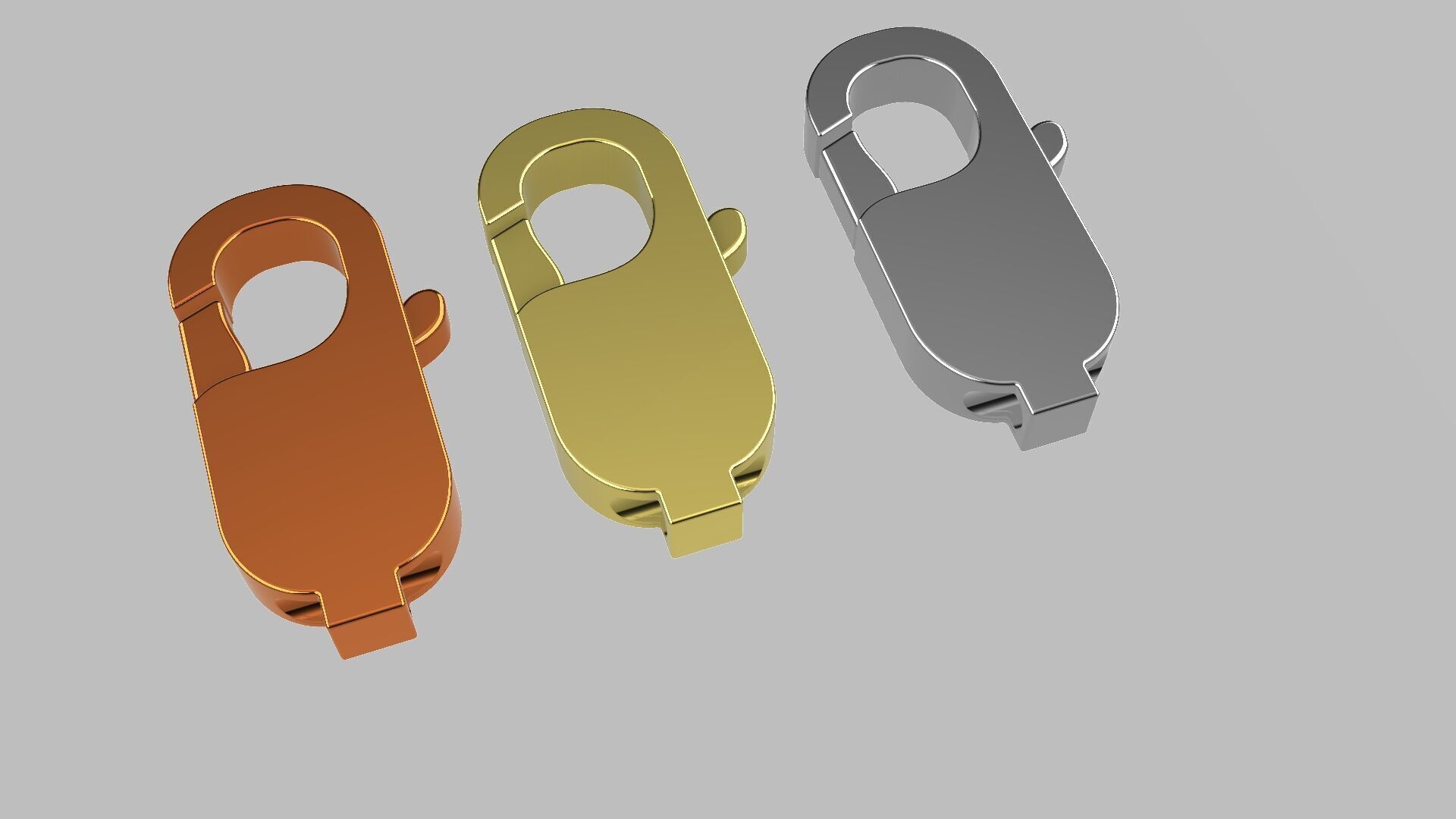 Lobster Clasp 3D Model   3D print model_8