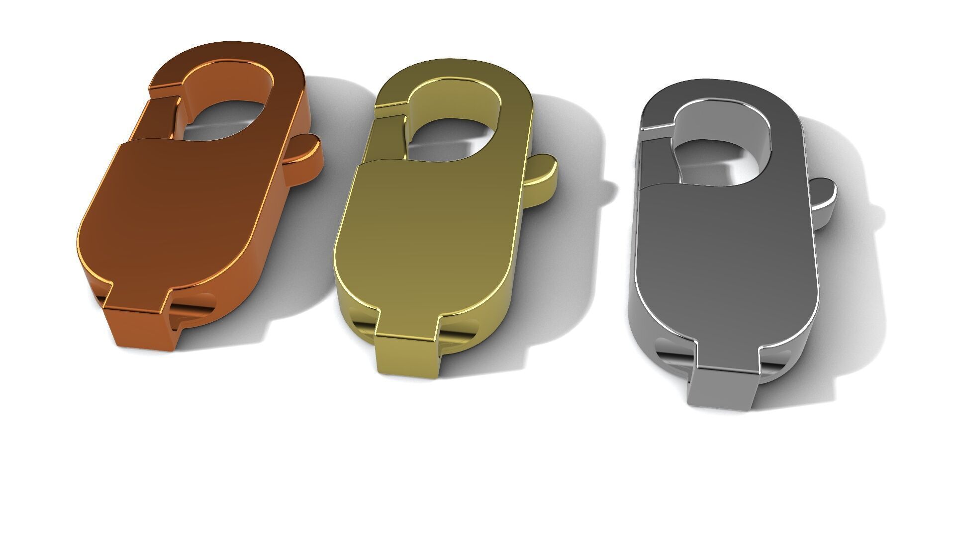 Lobster Clasp 3D Model   3D print model_1