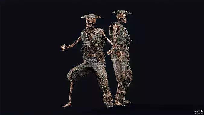 PIRATE SKELETON 7 B