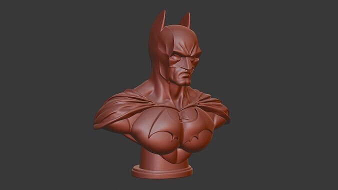 Batman Head Bust 3D STL Printable - 3D Model STL 3D print model 3D print model
