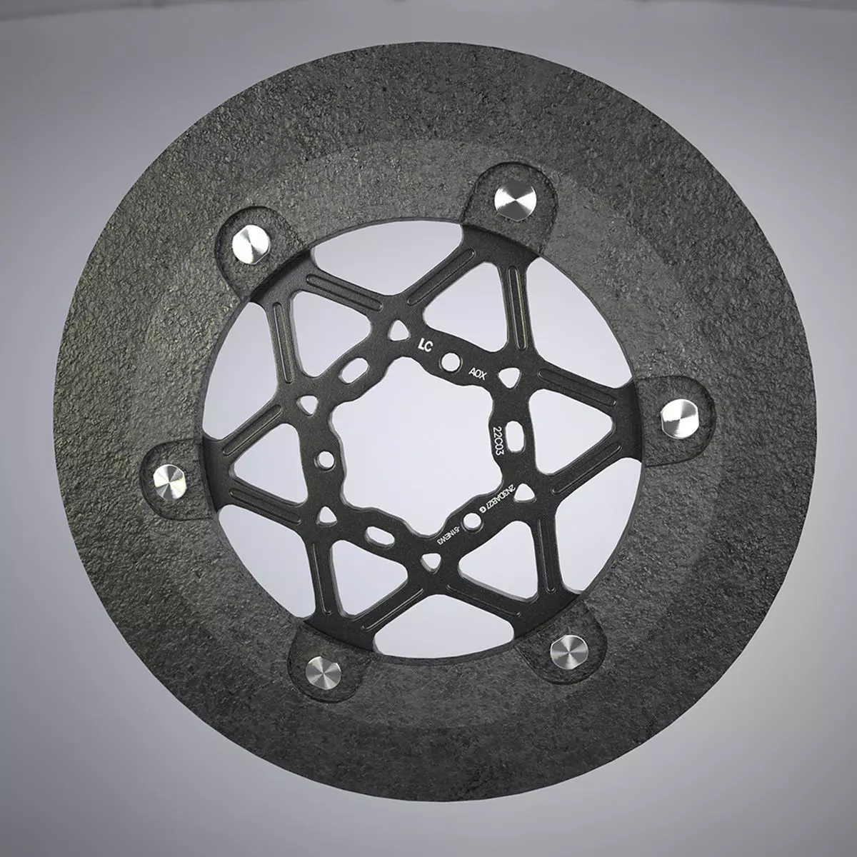 Carbon Disc brake rotors Low-poly 3D model