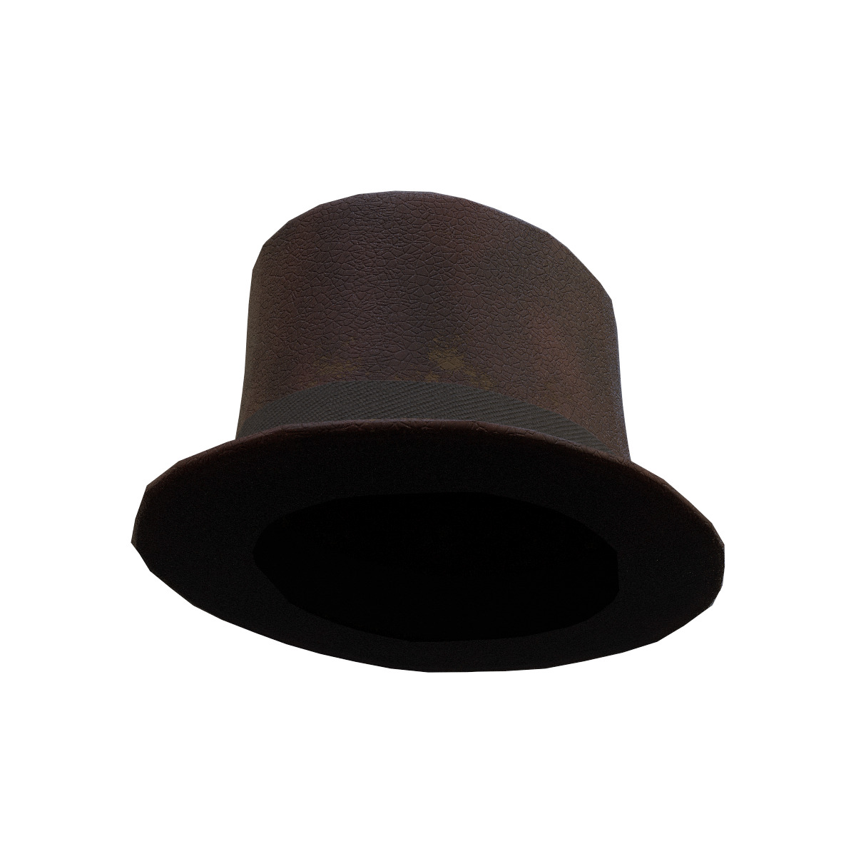 Steampunk hat Low-poly 3D model_3