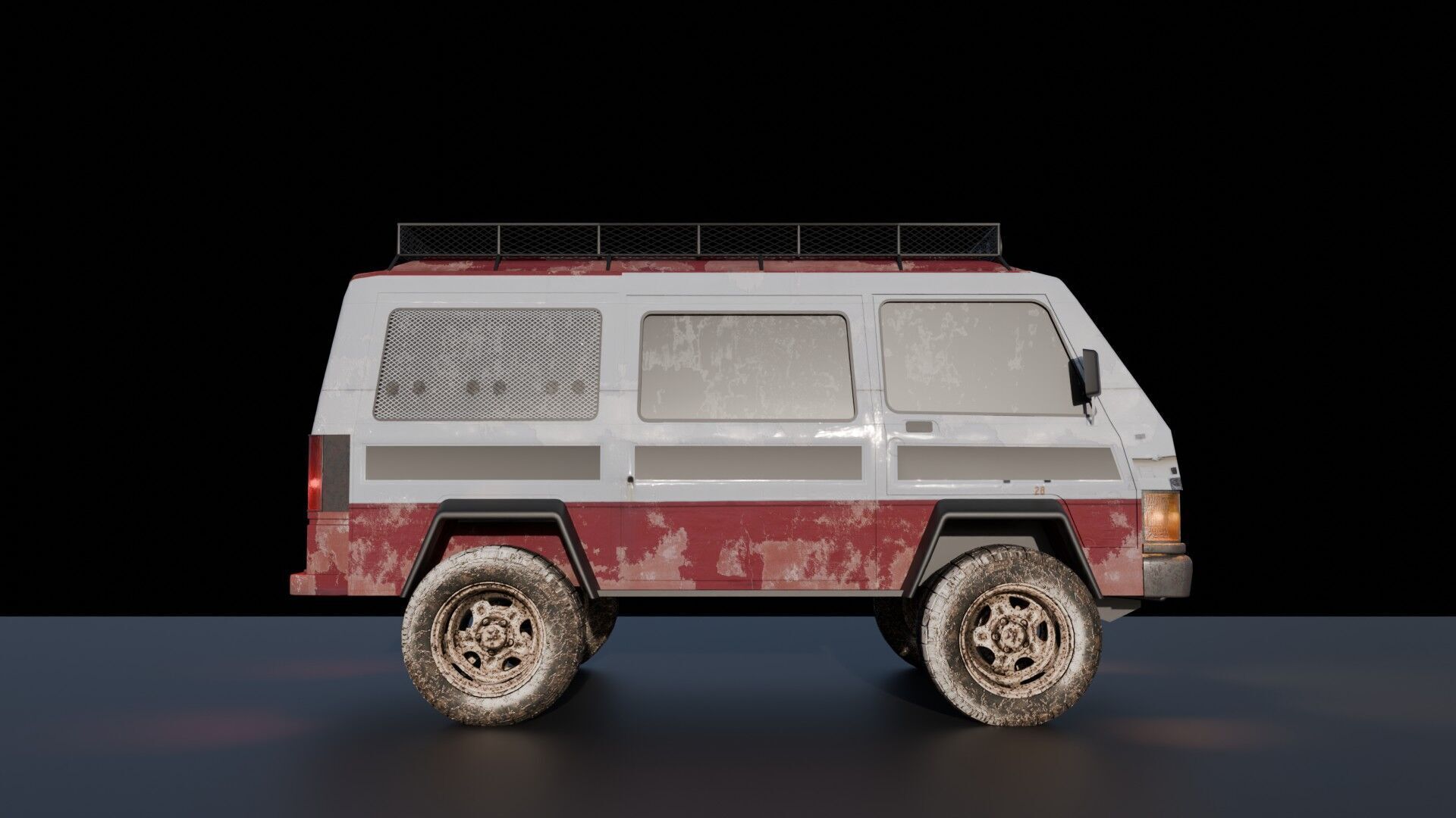 4 X 4 van 3D model_1