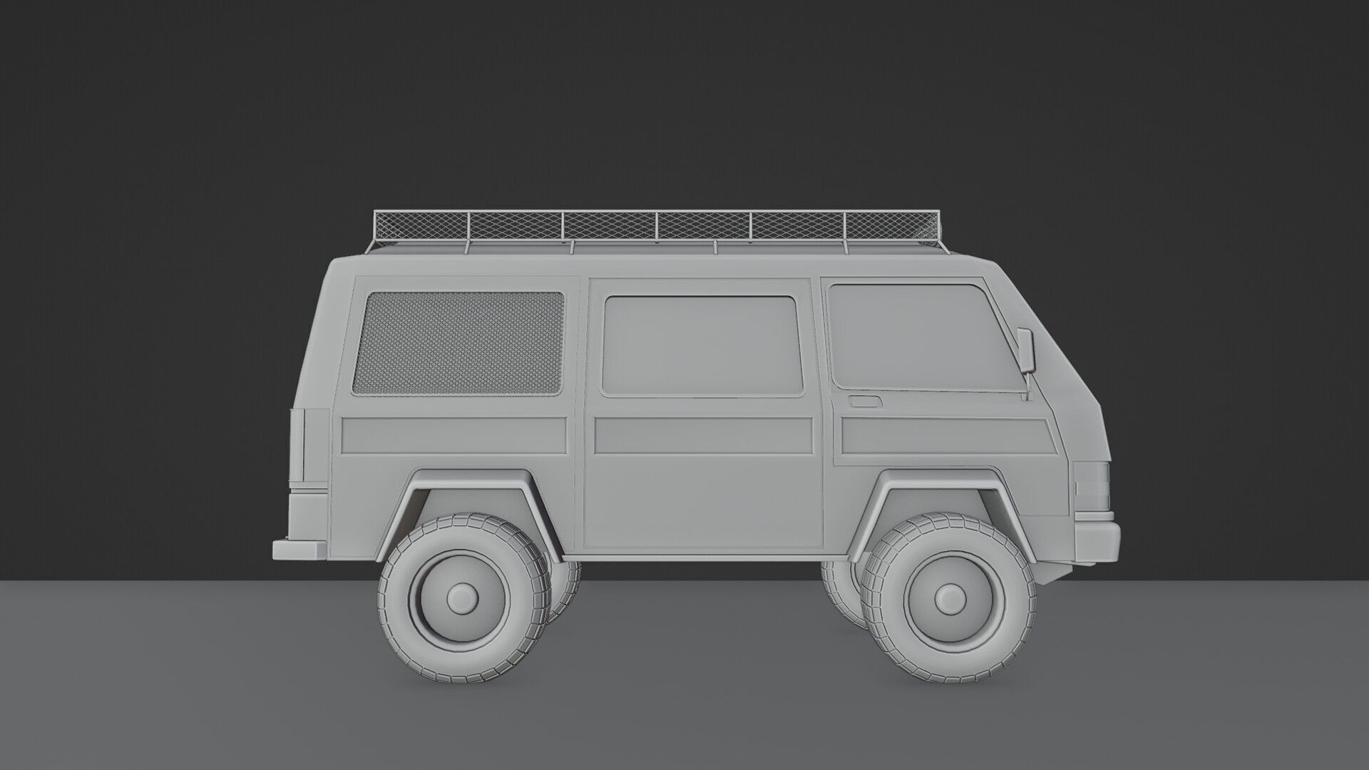 4 X 4 van 3D model_6