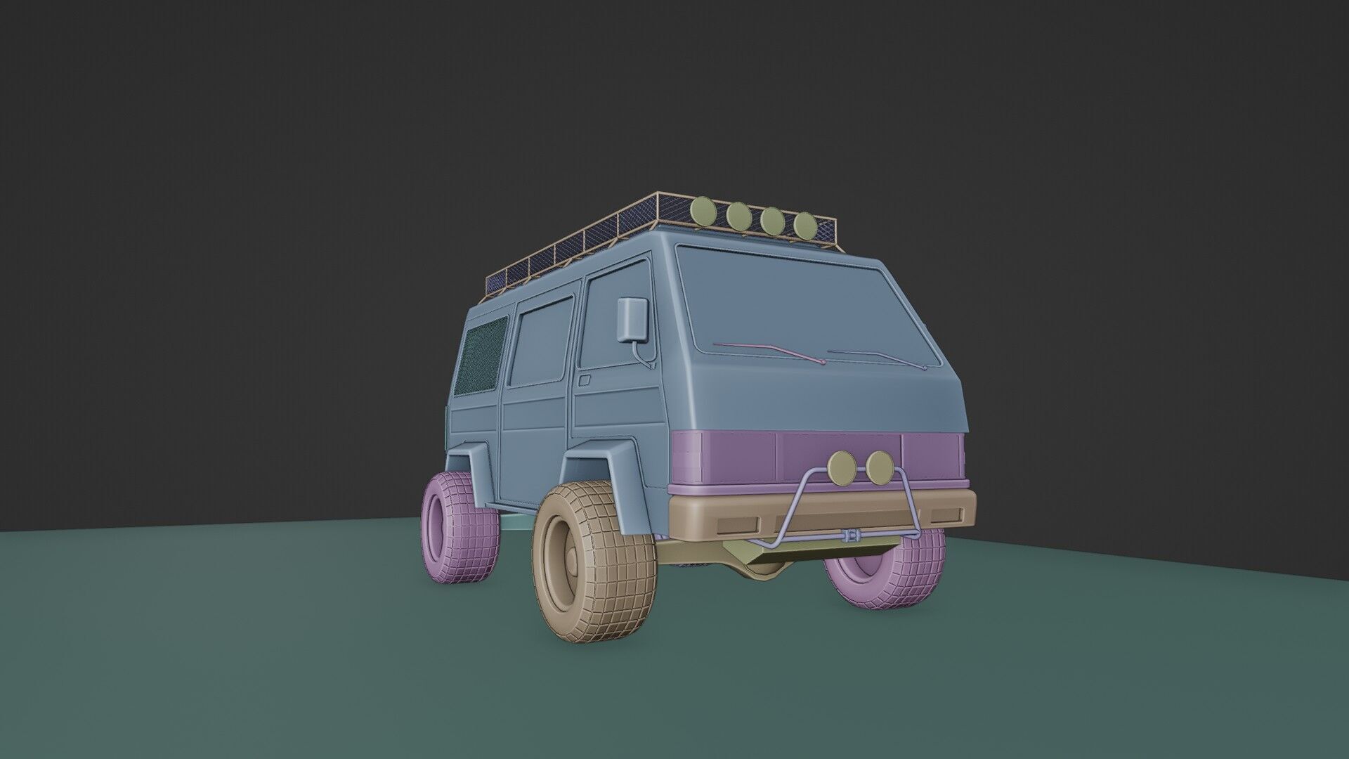 4 X 4 van 3D model_15