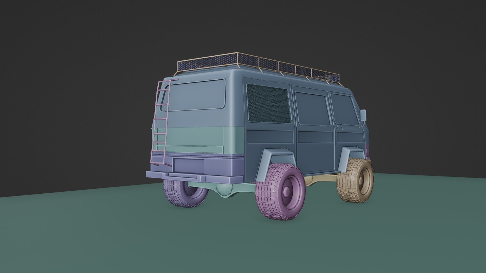 4 X 4 van 3D model_17
